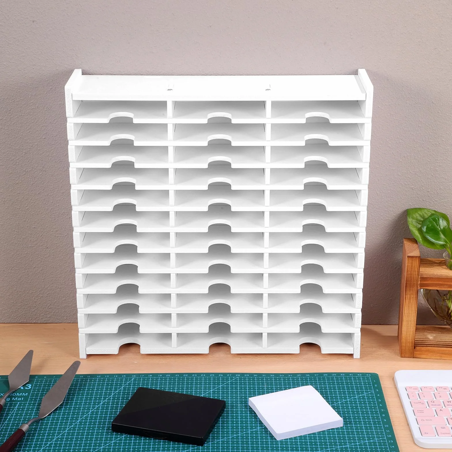 SUPVOX Caja de Almacenamiento para CD y Dvd 36 Compartimentos, Estuche Resistente para Discos, Organizador Multiuso para Oficina y Hogar, Soporte Práctico para Colección de Discos