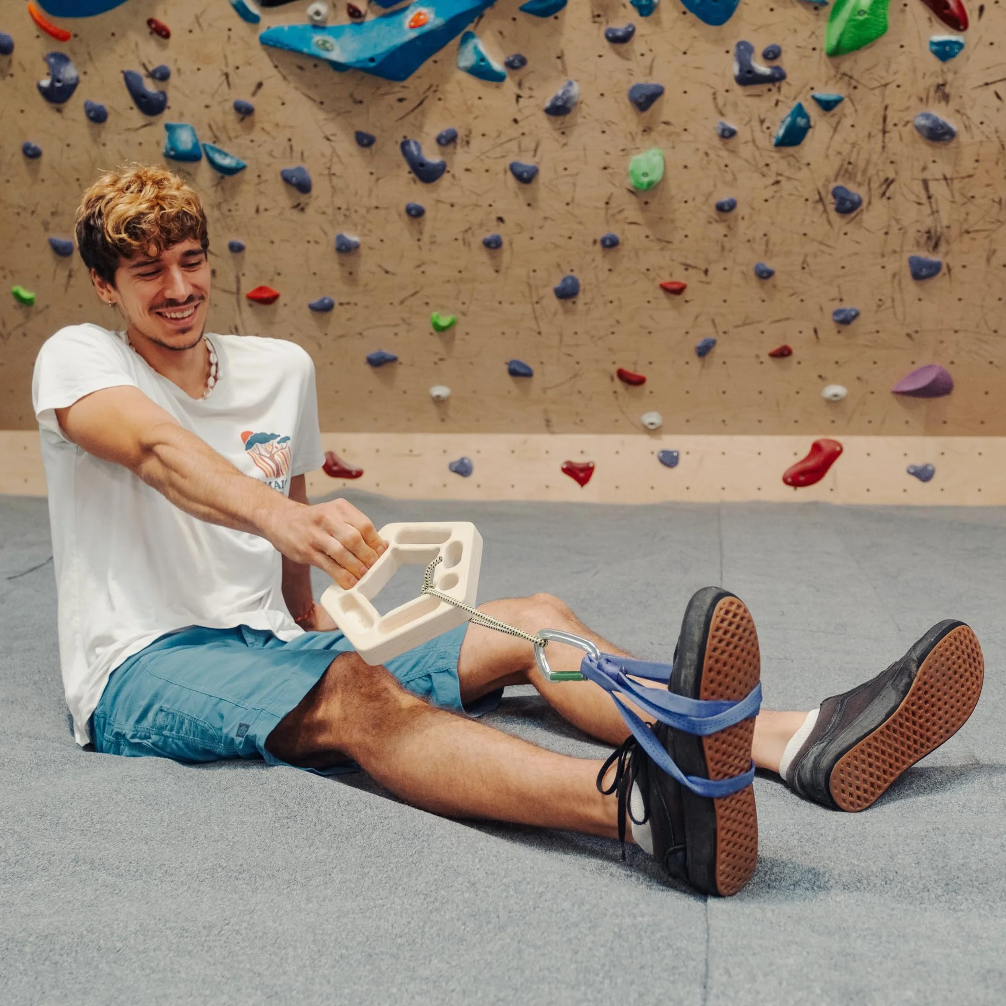 YY Vertical Penta Multipresa de Madera Hangboard Ligero Portátil para Escalada y Entrenamiento Funcional