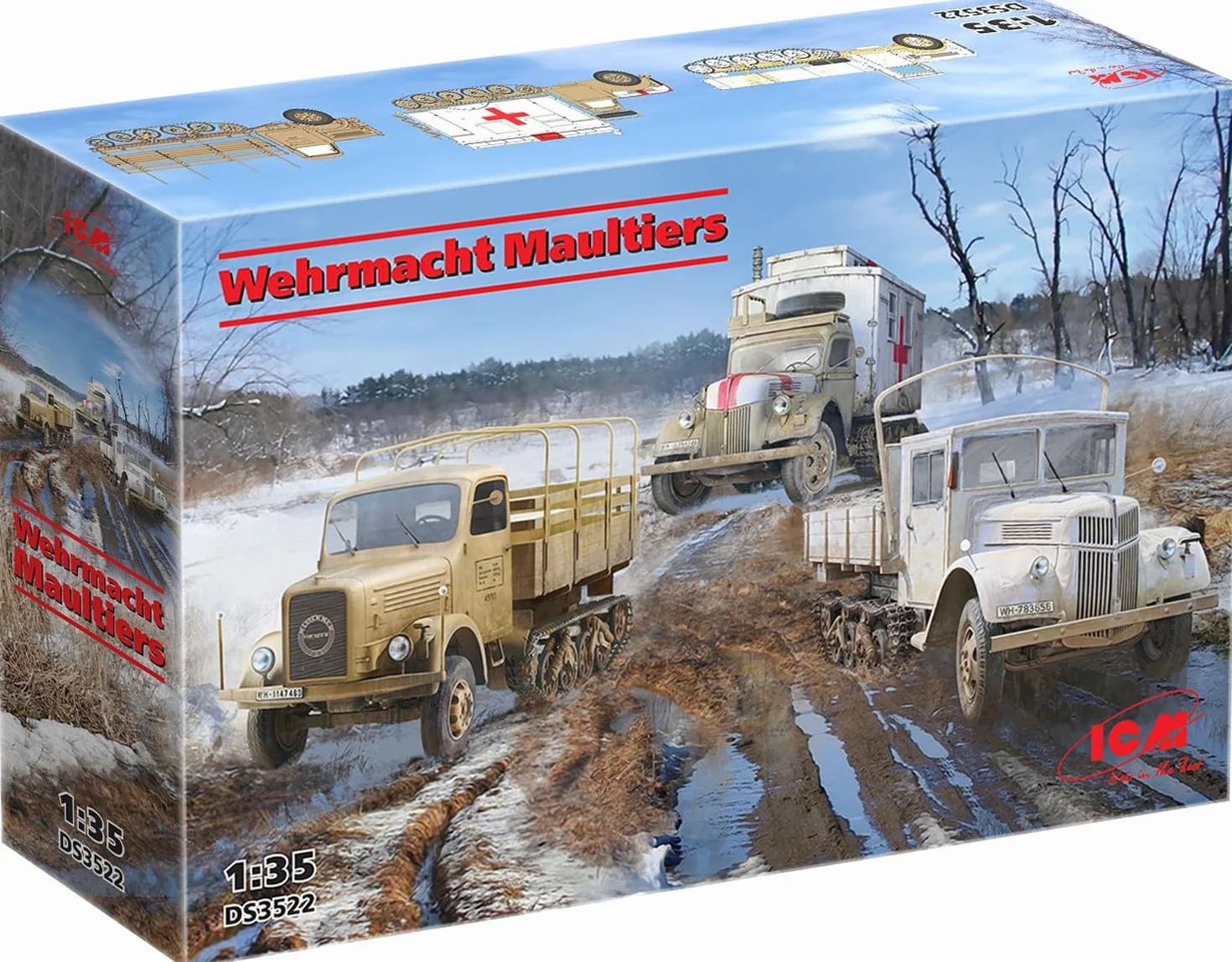 (ICMDS3522) - ICM 1:35 - Wehrmacht Maultiers