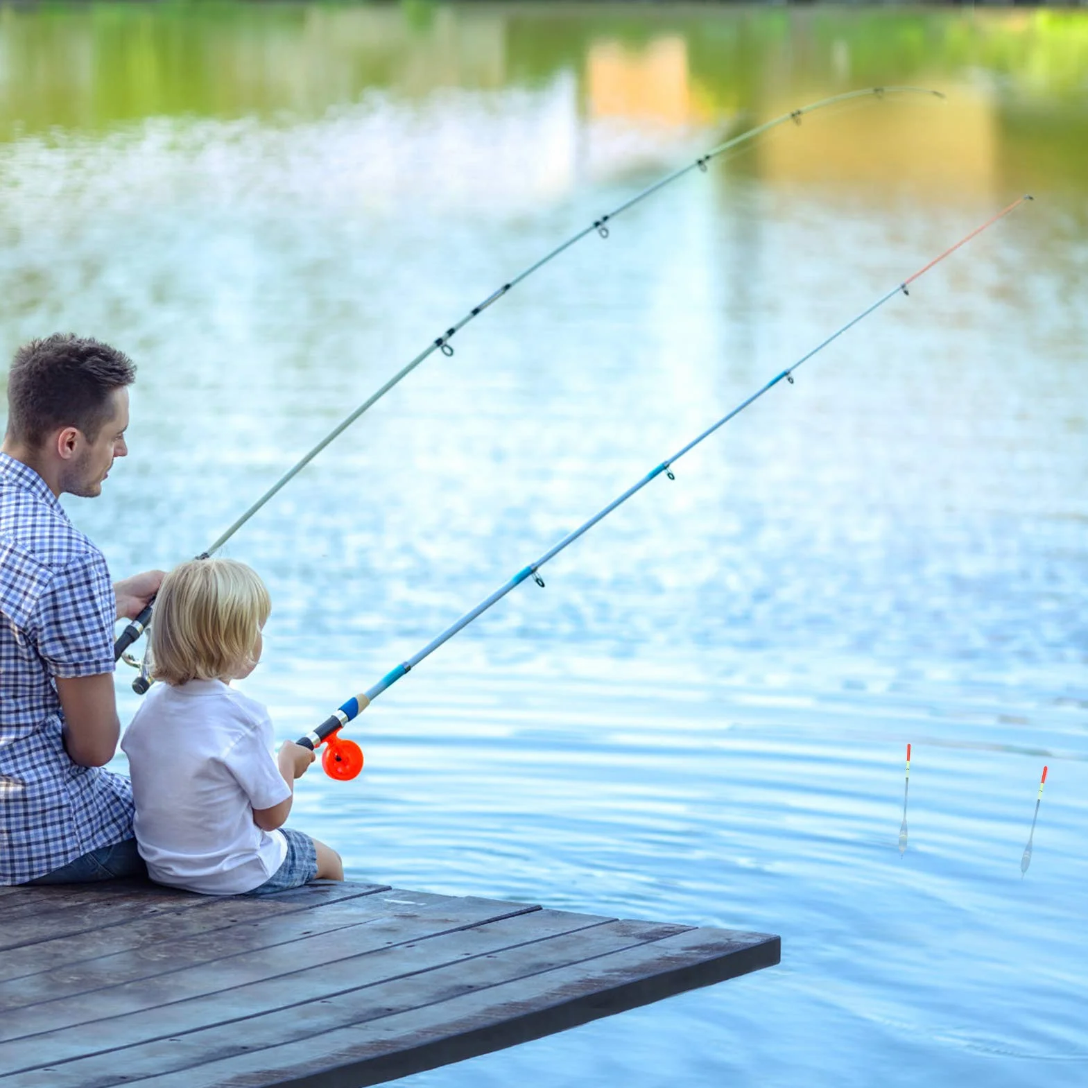 Alomejor Flotador de Pesca Alta Visibilidad Equilibrio Estable 1,5g 4g 5g 6g