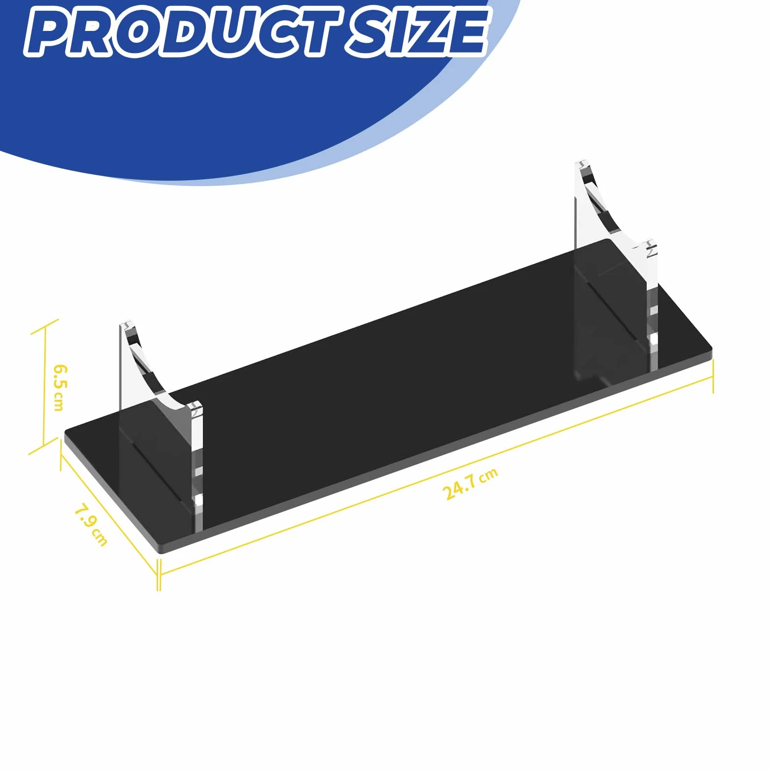 Soporte Katana Acrílico de Sobremesa para Espadas Láser, Versátil para Espadas, Dagas, Varitas y Objetos de Colección (Fondo Negro)