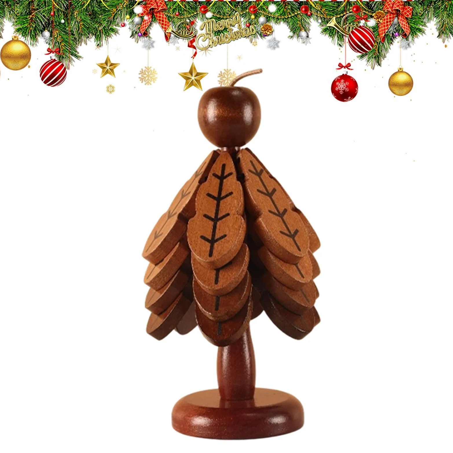 Salvamanteles De Madera Posavasos Navideño Antideslizante Protector de Mesa | Salvamanteles De Árbol Para Mesas De Centro, Platos Calientes, Ollas, Sartenes, Tazones, Bebidas, Teteras, Cocina