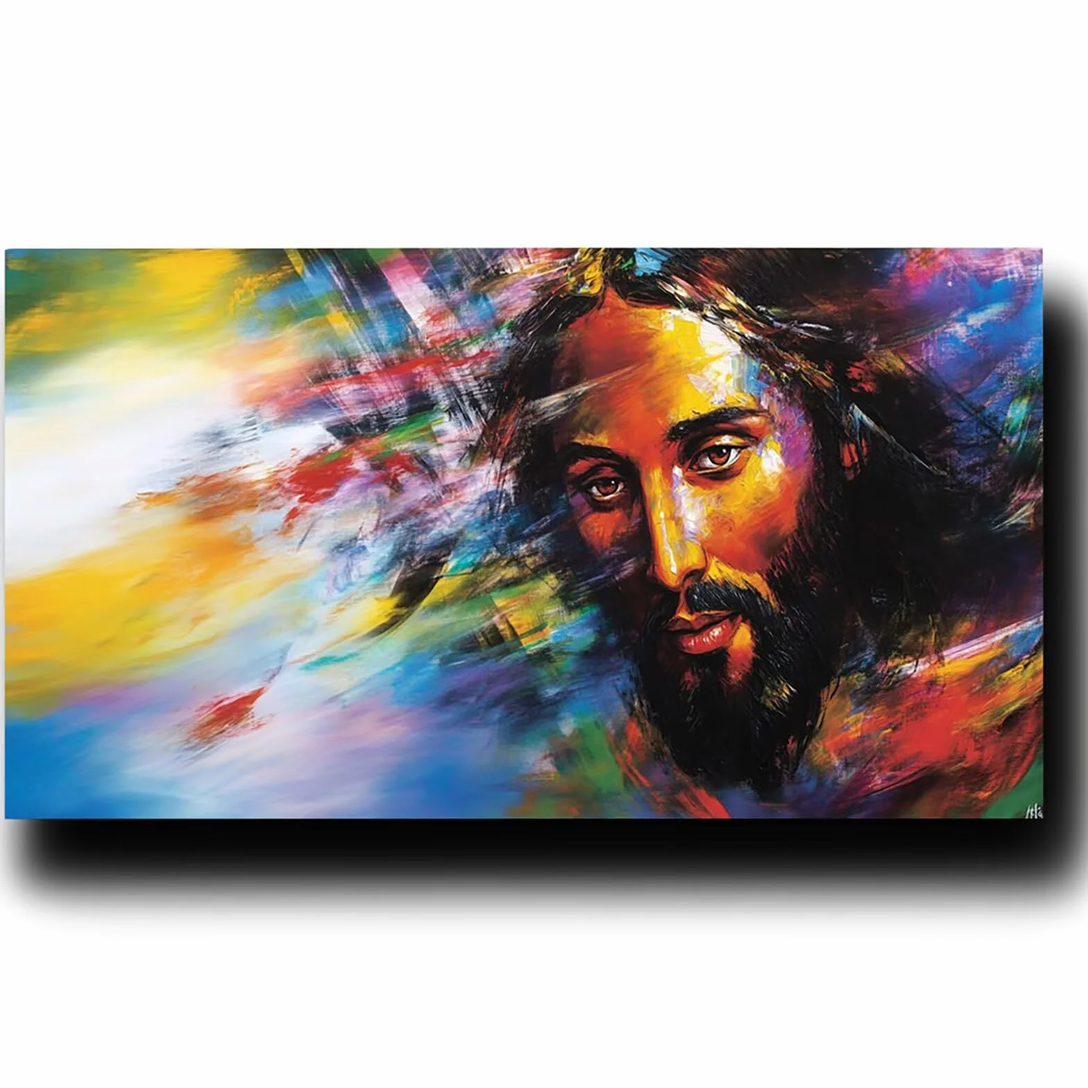 Pintar por Numeros Adultos Jesús, Pintar por Numeros Niños Kit Manualidades Adultos Hombre Cuadros para Pintar por Numeros Pintura Acrílico, Cuadros Decorativos Regalos Para Mujer 80X160cm 7w-S-N