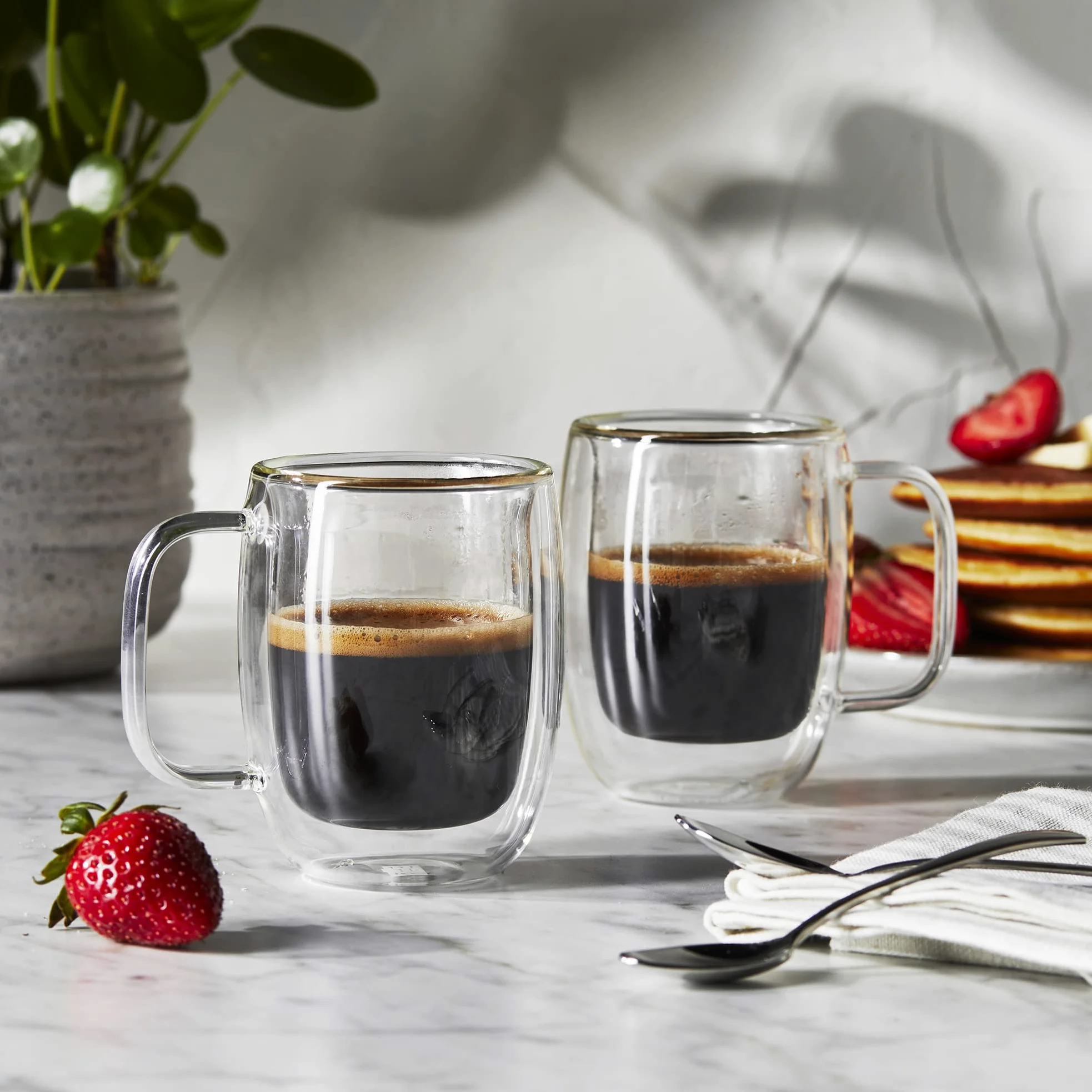 ZWILLING HENCKELS J.A. - Juego de tazas de café expreso doble, transparente