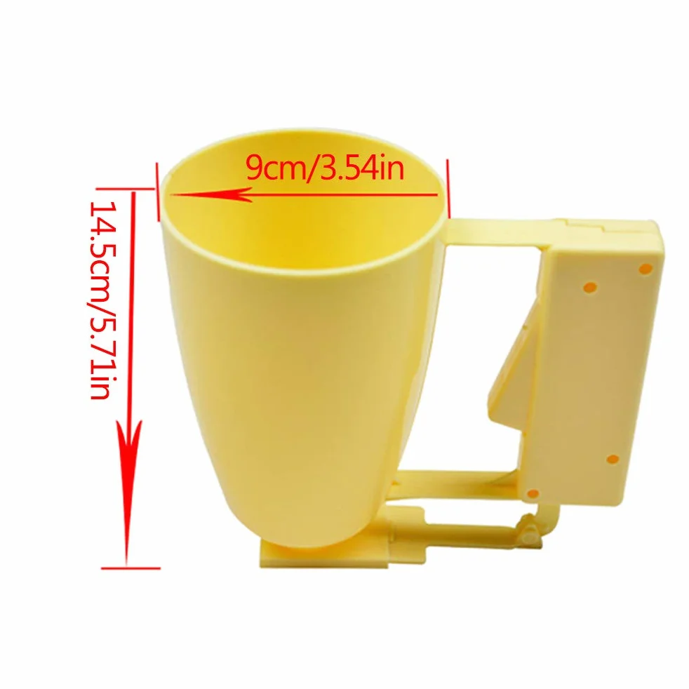 Máquina para Hacer Donas de Plástico, Herramienta Manual para Hacer Donas para Hornear Fácil y Divertido, Hacer Deliciosas Golosinas con Niños de 3,5 Pulgadas de Diámetro (Amarillo claro)