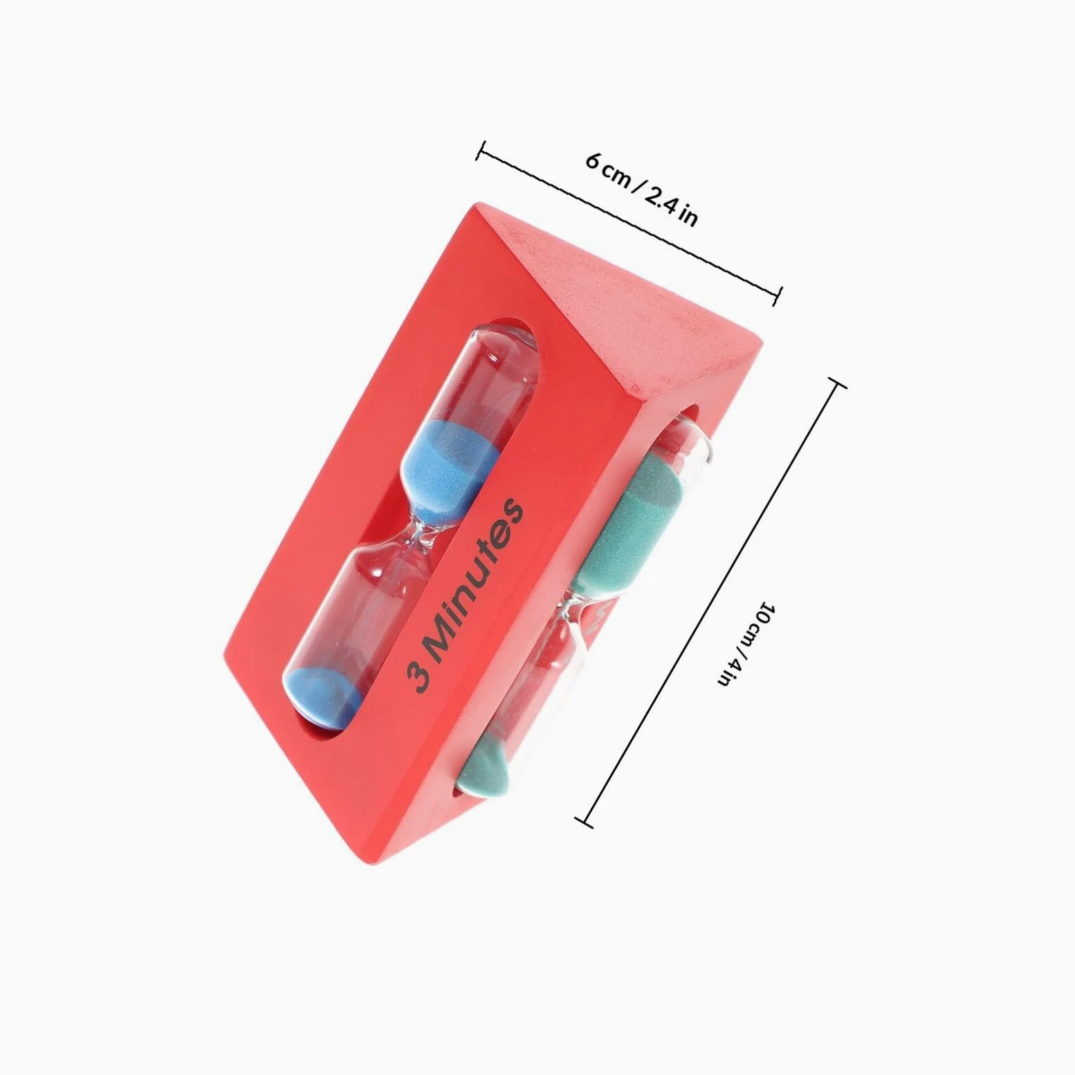 Temporizador de Arena Diseño Multipropósito Material de Madera y Vidrio 3/5/7 Minutos para Baño para Estimular los Sentidos en Niños