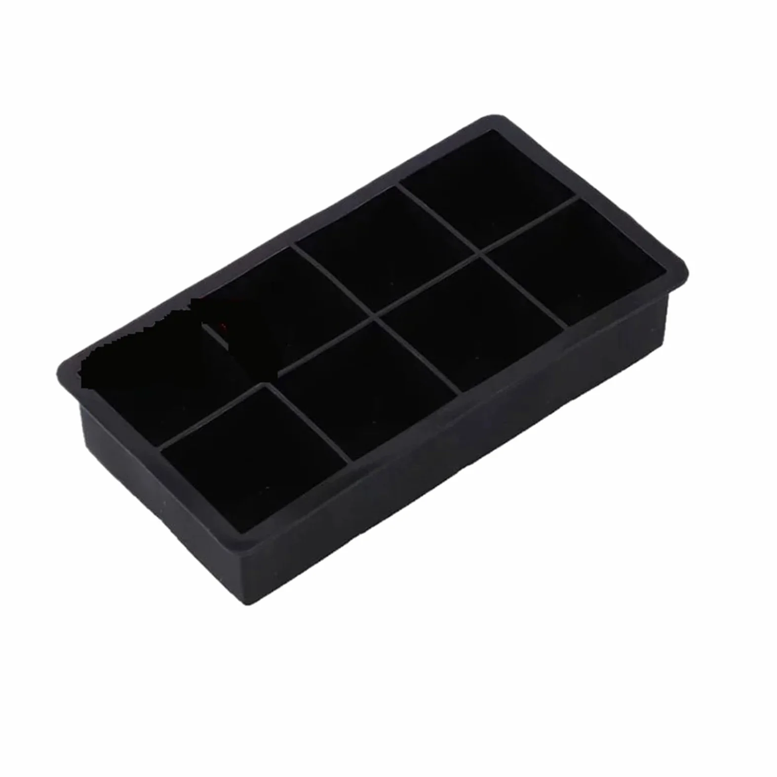 Cubiteras Para Hielo Molde for bandeja de hielo grande de 4/6/8/15/160 cuadrículas, gigante, jumbo, de silicona, cuadrado, for hacer tú mismo(8Grid,4pcs)