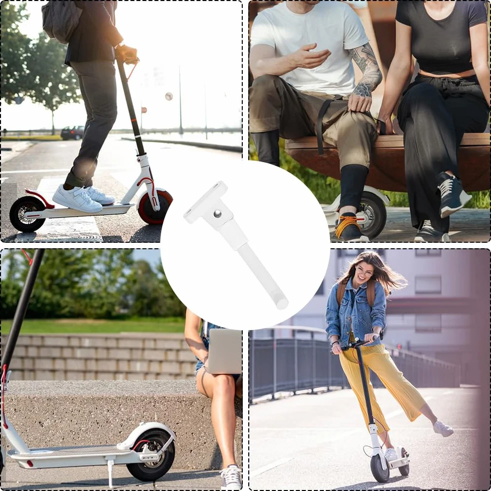 Butyeak Pata de Cabra para Xiaomi M365 Scooter, Soporte de Estacionamiento Blanco