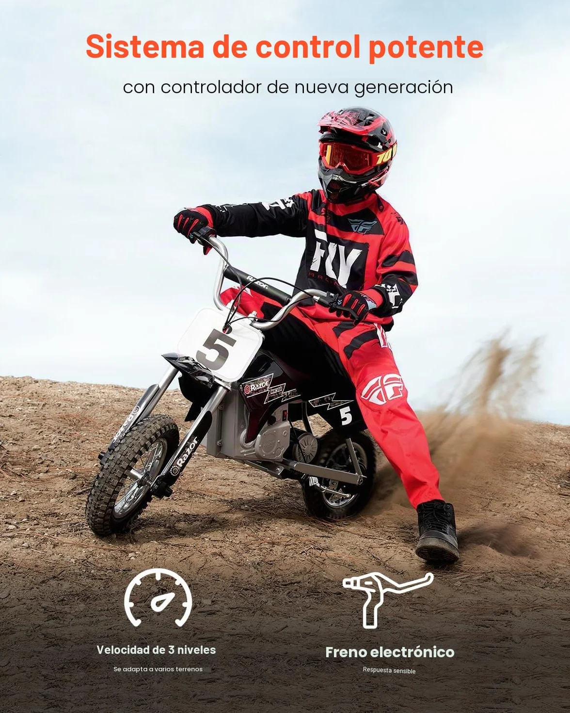 VEVOR Kit Motor Eléctrico sin Escobillas CC 500 W 48 V 2700 RPM Controlador Velocidad 240x172x155 mm