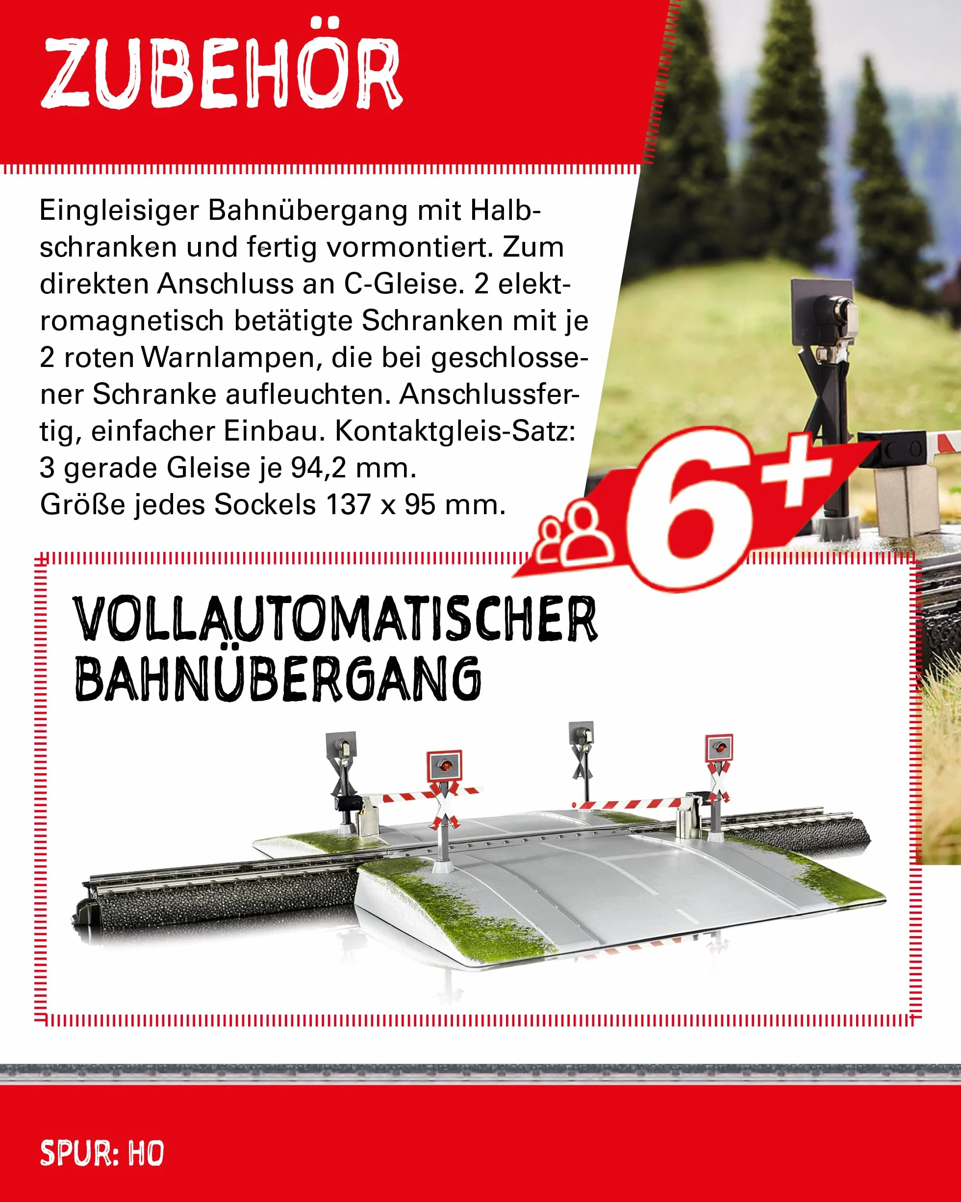 Märklin Start up 74924 - Paso de Tren automático (vía H0)