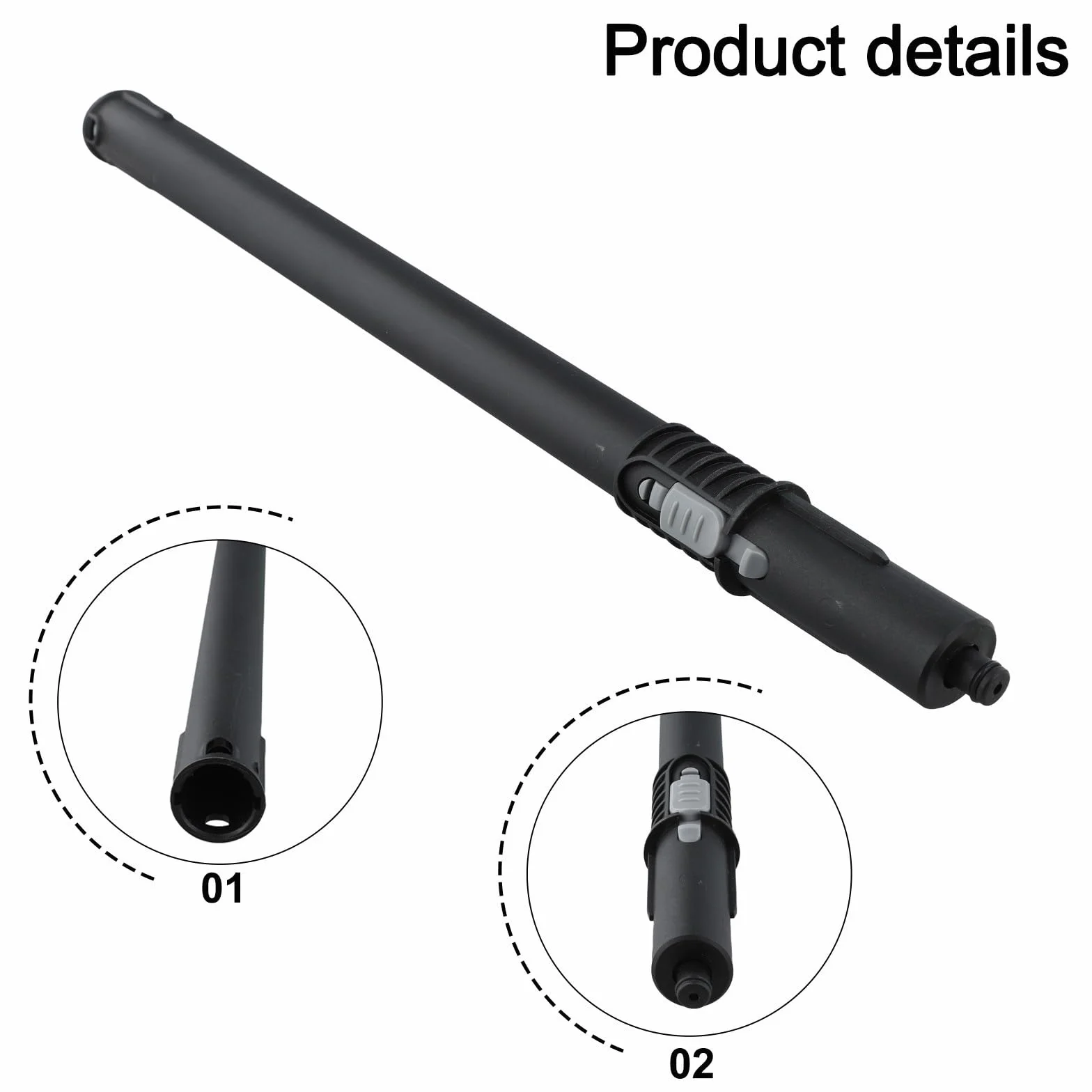 Tubo de extensión para limpiador de vapor 4.127-024.3 41270243, piezas de repuesto compatibles con SC1, SC2, SC3, SC4, SC5, SG2, SG4, material ABS, accesorio de 54 cm de longitud