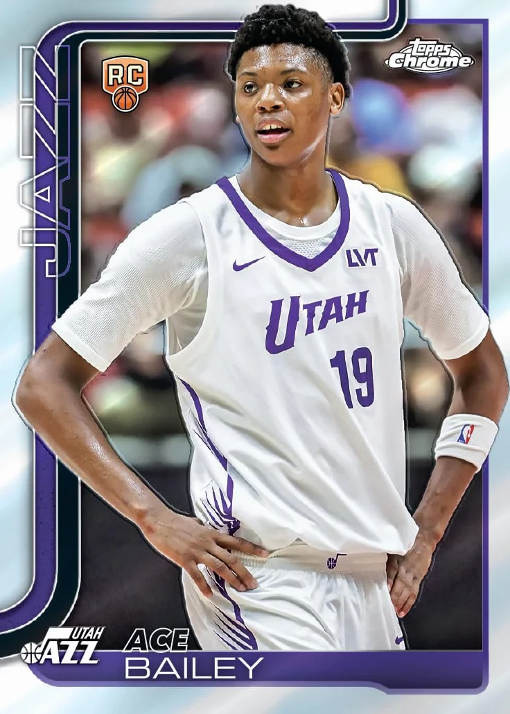 Topps Chrome® 2025-26 Baloncesto Caja de Valor 4 Tarjetas por Paquete 7 Paquetes por Caja