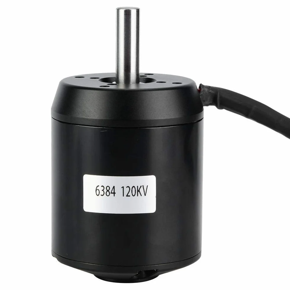 Motor sin escobillas 6384 AA 120 KV BLDC Outrunner Sensored para Scooter Eléctrico Monopatín