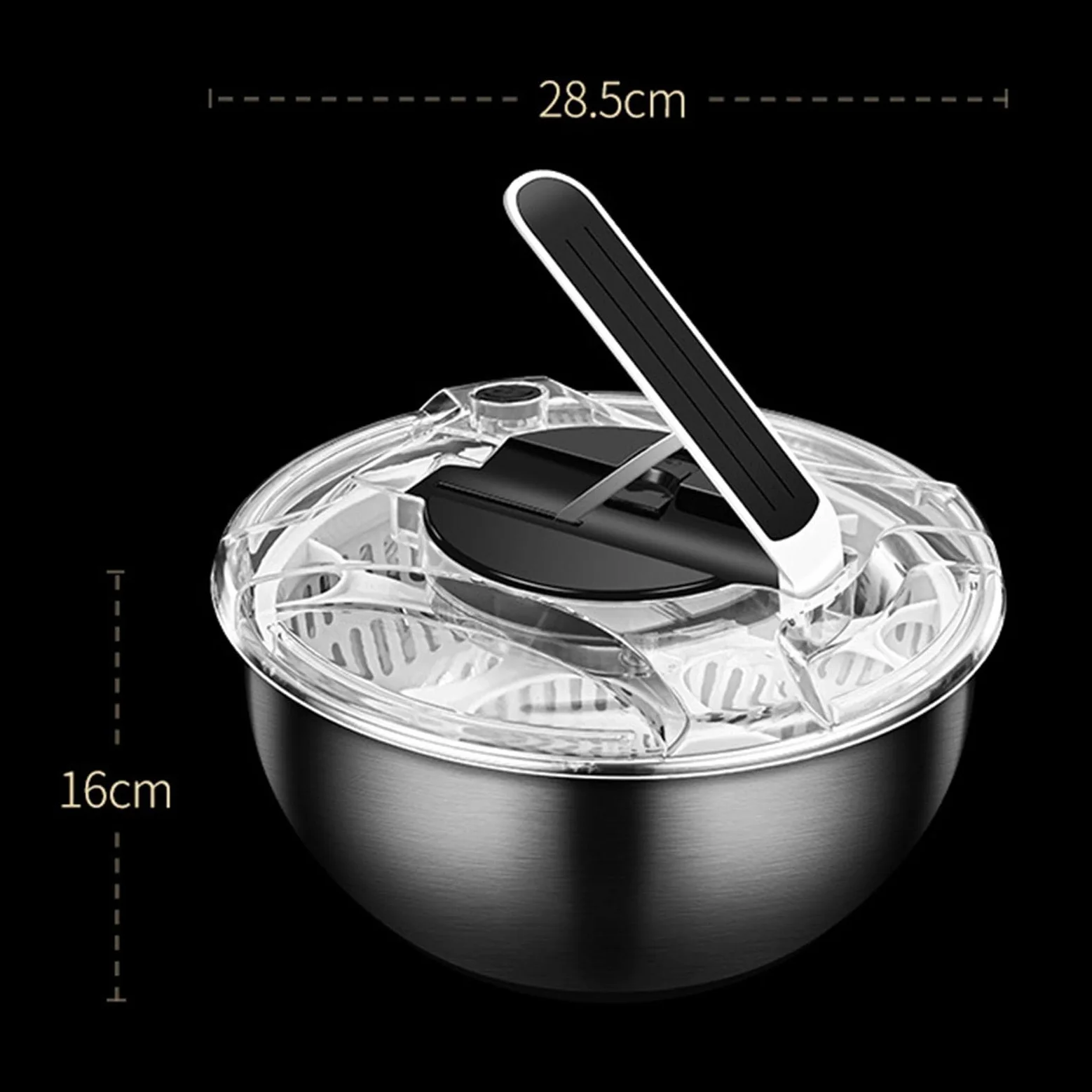 Centrifugador de ensalada de acero inoxidable rápido para verduras ensaladas frutas