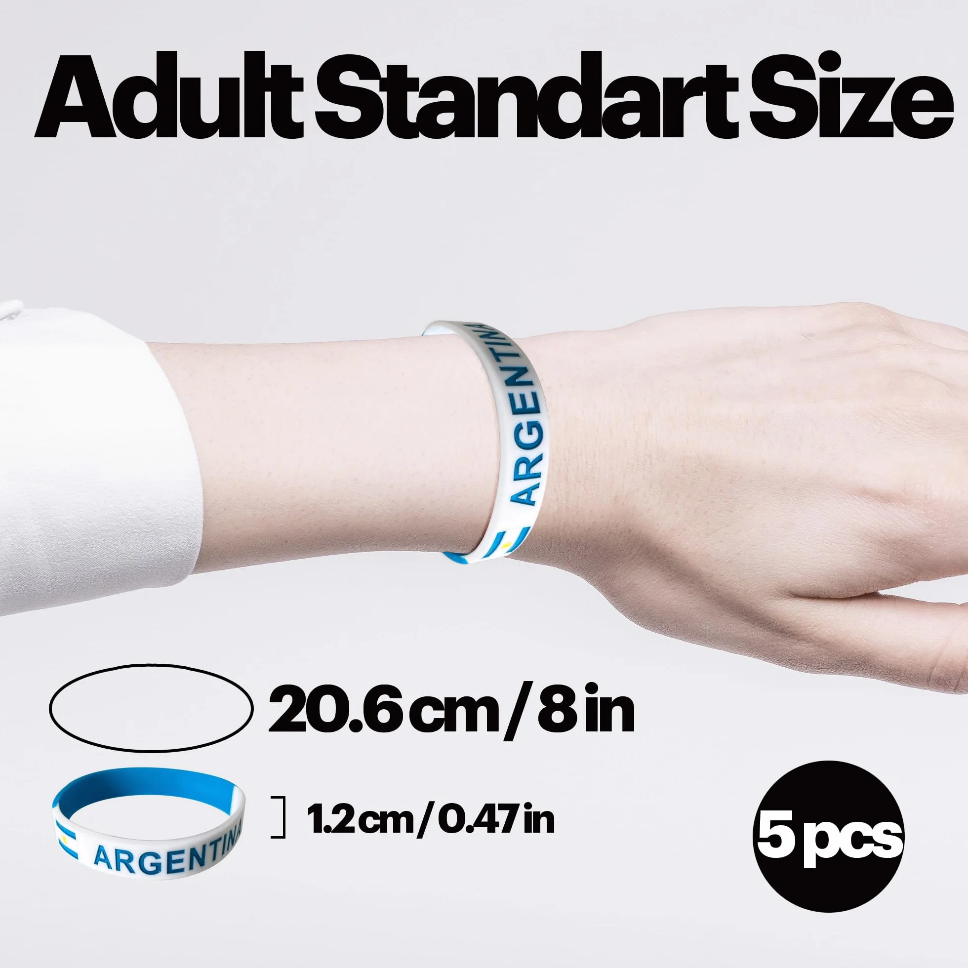 Flag silicone wristbands wrist bands