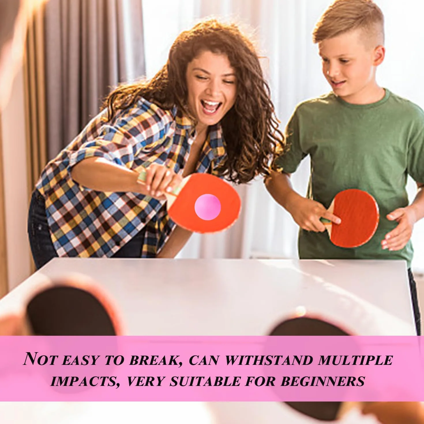 Pelotas De Tenis De Mesa Rosa 40 mm Plástico Paquete De 20 Entrenamiento