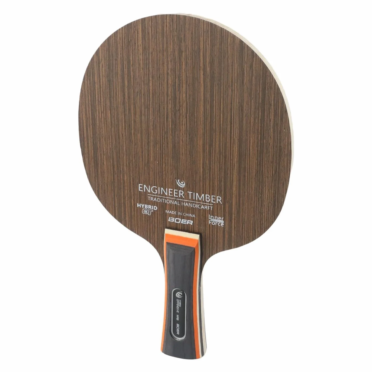 Hoja de tenis de mesa de madera de 5 capas, raqueta de agarre horizontal profesional