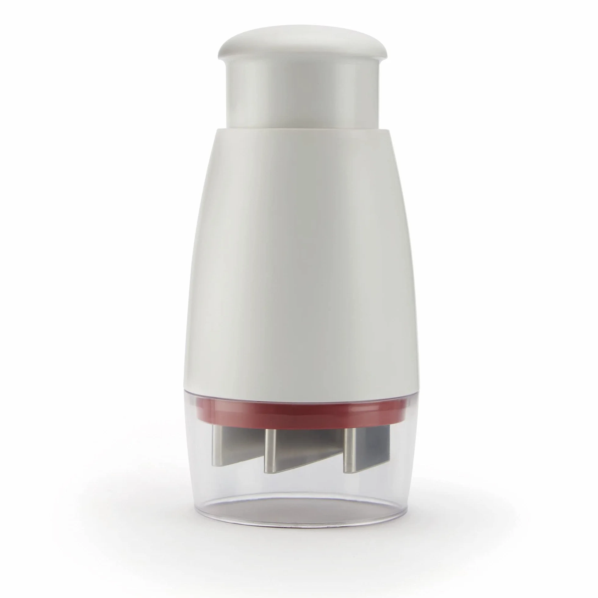 Zyliss Zick Zick Clásica Picadora Manual, Picador de Cebolla, Cortador de Verduras, Plástico/Acero inoxidable, Blanco/Rojo, Apto Para Lavavajillas, E910012