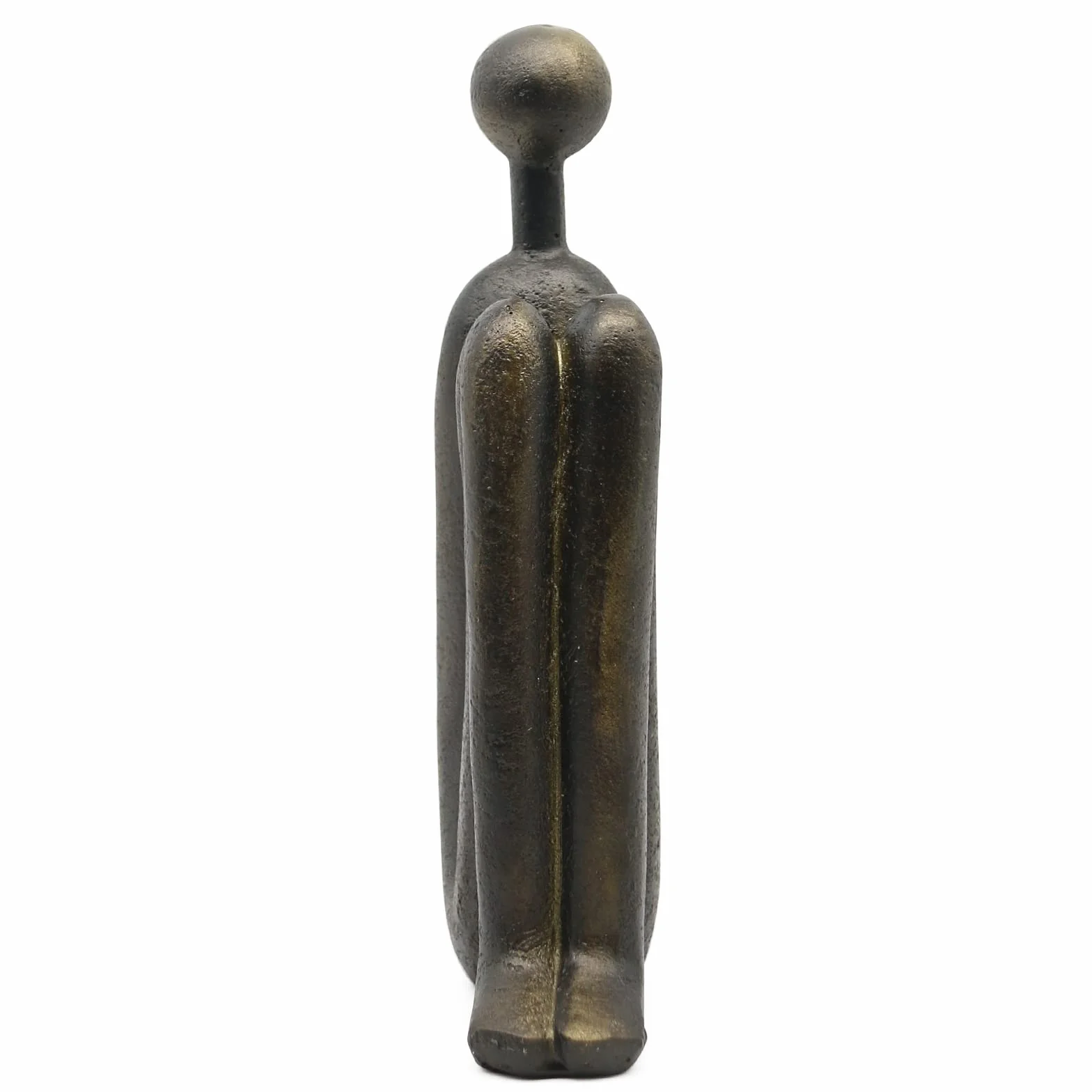 Lukitas Thinker - Estatuas y esculturas, sujetalibros Decorativos Antideslizantes, tapón de Libro para estantes, Resina
