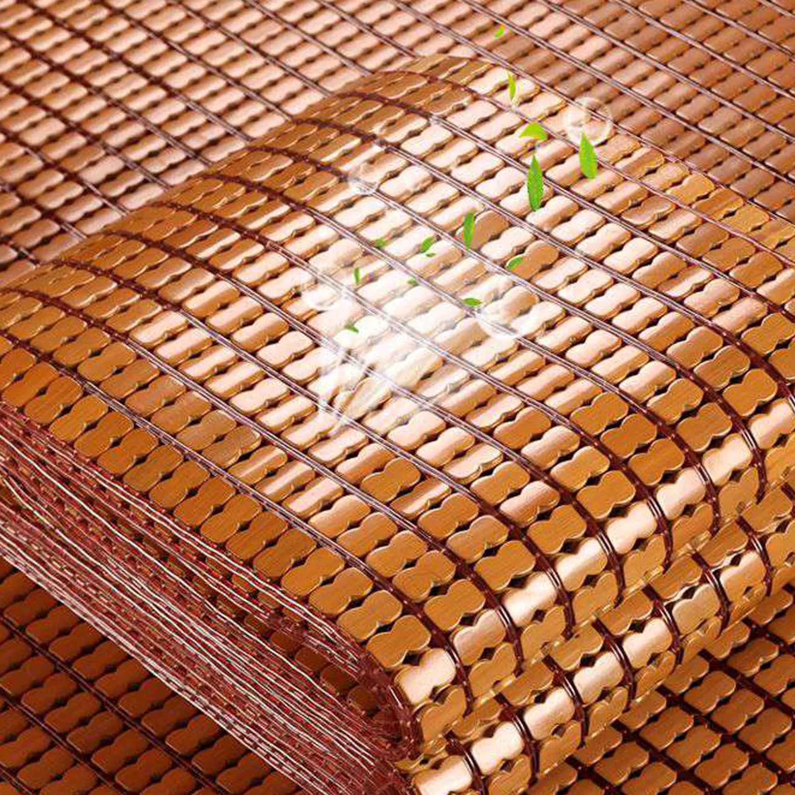 Natural Colchoneta para Bamboo Colchón,Colchoneta de Verano Plegable,Estera de Dormir de Bambú Mahjong,Esterilla de Bambú de Hielo,para Sala de Estar,Sofá,Cama (70x190cm(28x75in))