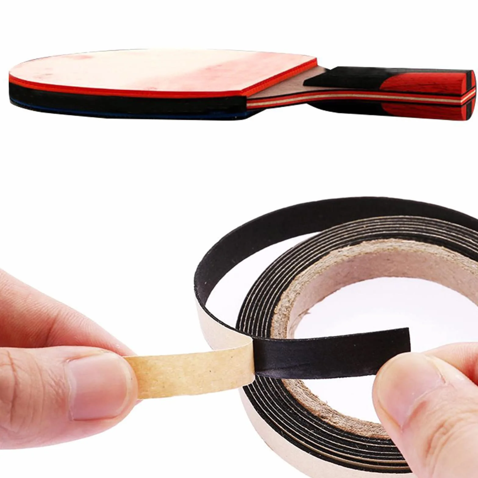 Cinta protectora para raqueta de tenis de mesa, protector lateral, adhesivo