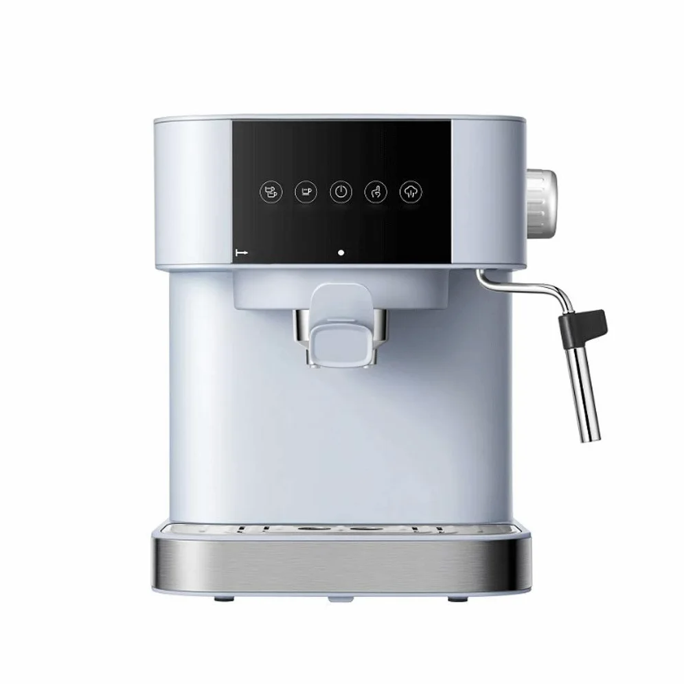 SOVORM Cafetera espresso de 15 bares, cafetera espresso compacta de acero inoxidable con varita espumadora de leche, cafetera profesional para espresso The New