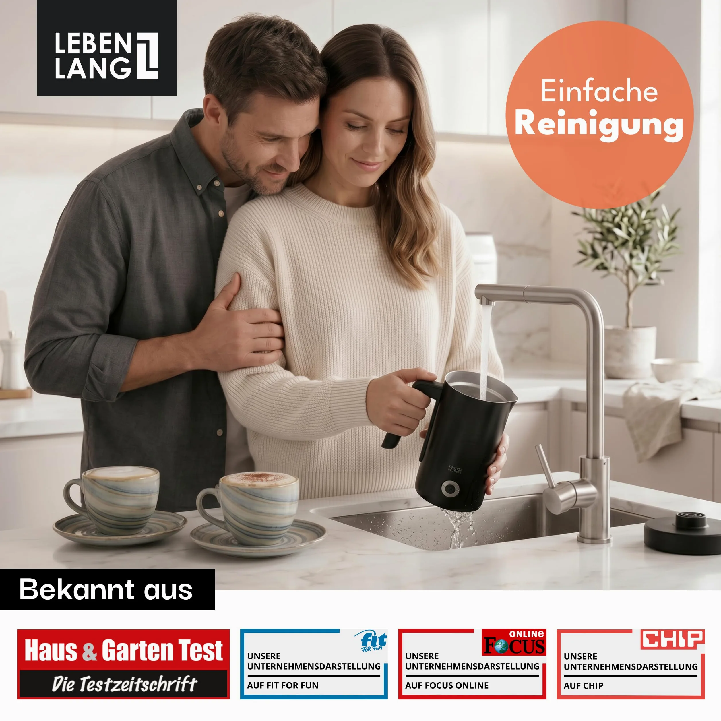 LEBENLANG Espumador de leche LBL1022S