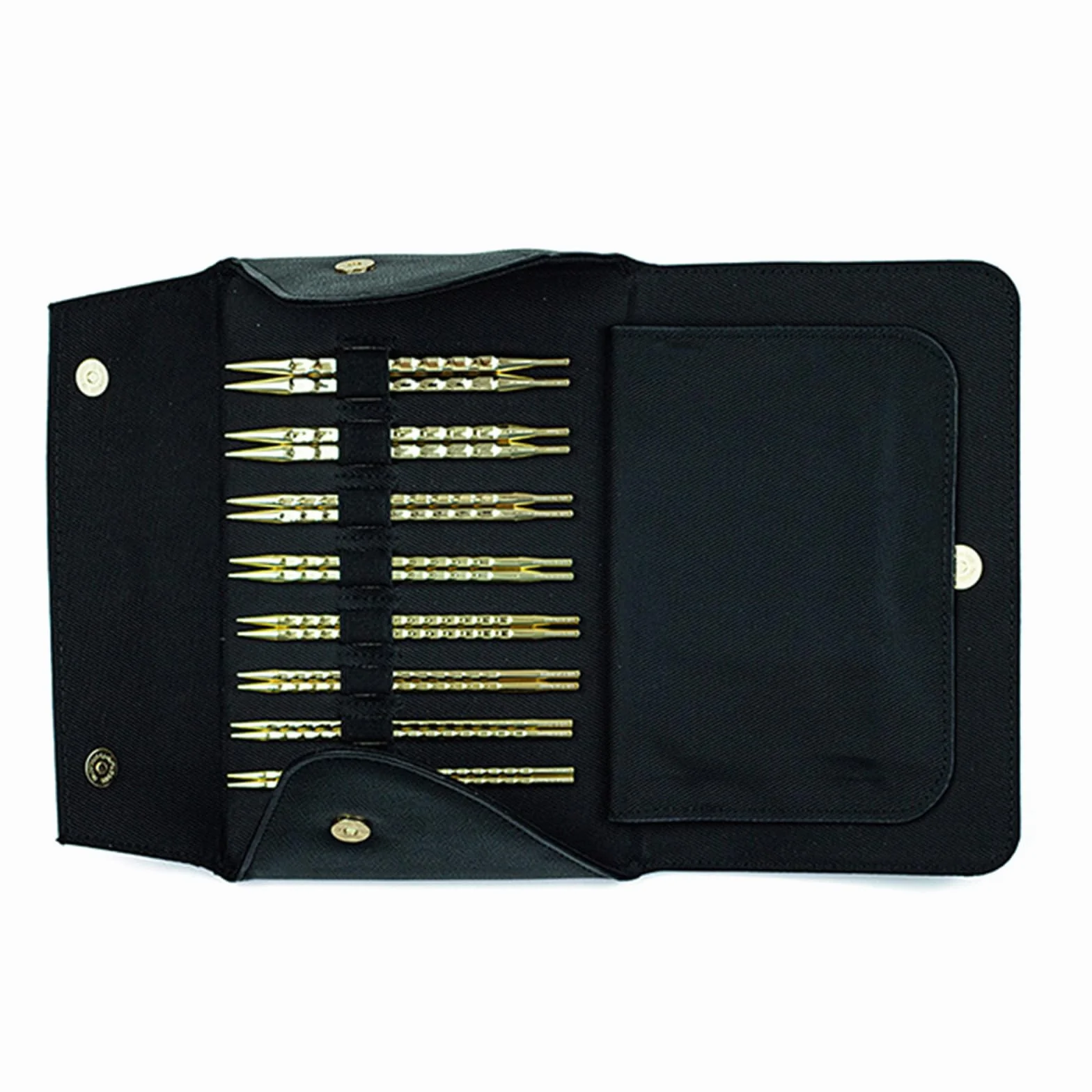 8 Pares de Agujas de Tejer Circulares Intercambiables de Acero Inoxidable de 3, 5 mm a 8, 0 mm con Bolsa de Almacenamiento para Tejer e Hilo Artesanal sondas de Costura enchapadas en Oro