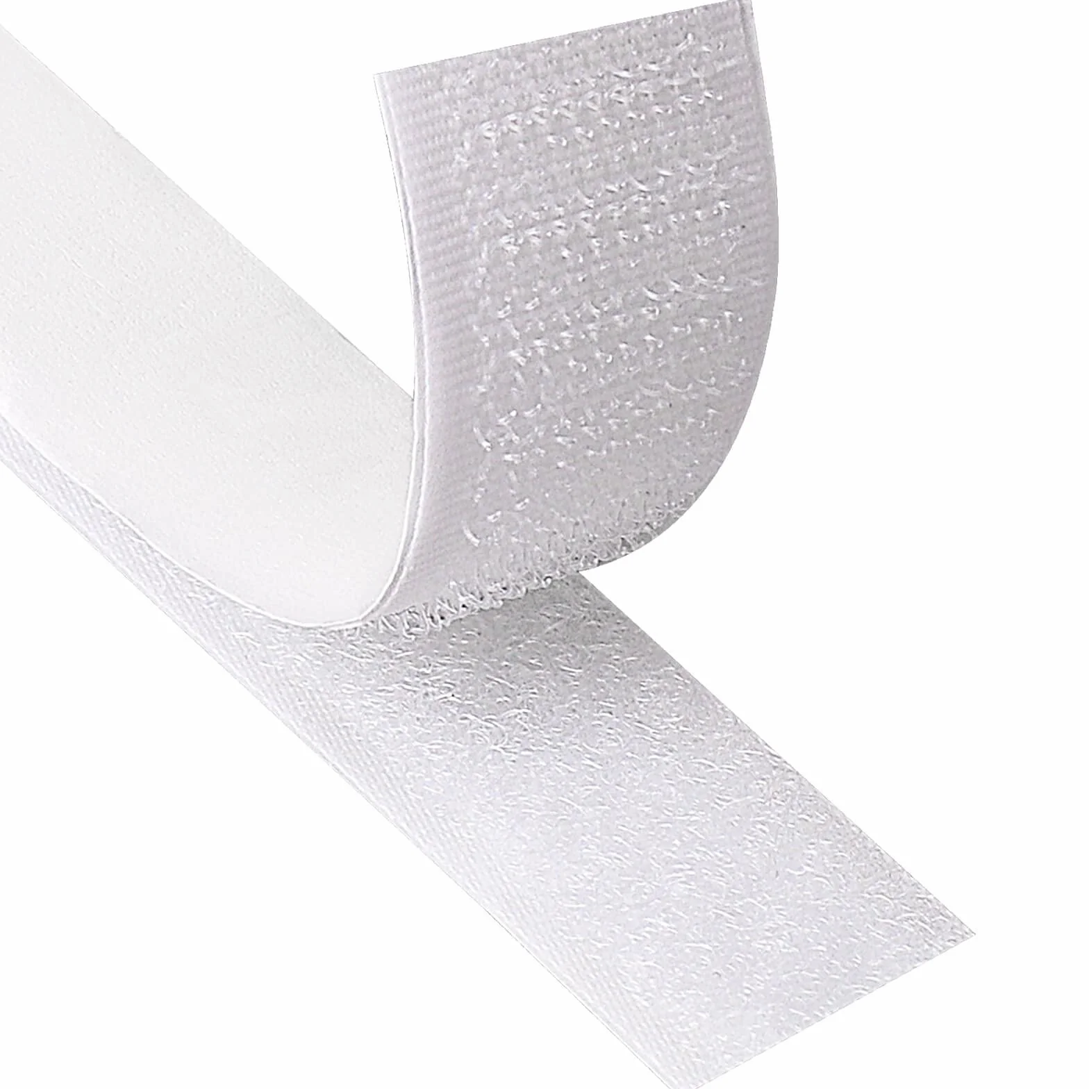 Blooven 8 Metros 20 mm Auto Adhesivo Cinta Rollo Hook y Loop Tape Gancho y Cinta de Lazo (20 mm x 8 m, Blanco)