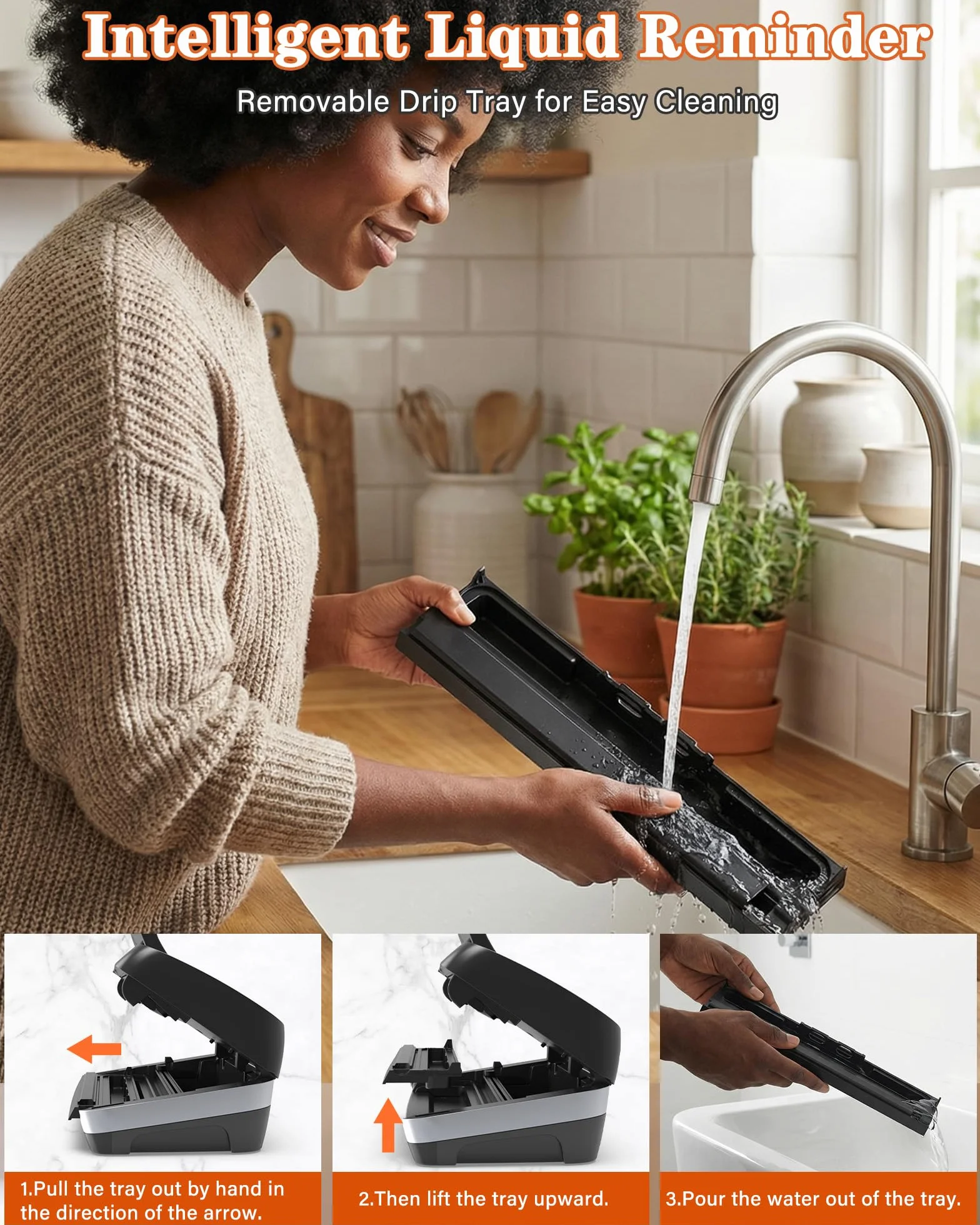 Envasadora al Vacío Doméstica y Profesional para Alimentos – 95 kPa, Aparato 12 en 1 con Doble Soldadura, Easy-Lock, Cortador de Film Integrado, Bandeja Desmontable para Conservación de Larga Duración