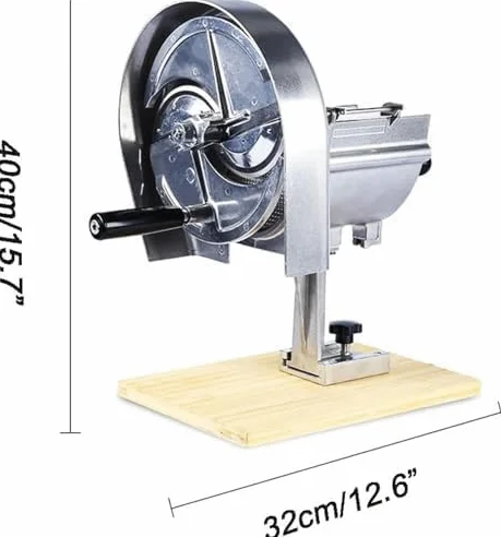 Cortador manual de verduras, cortador de acero inoxidable de grosor ajustable para una preparación rápida y uniforme de alimentos