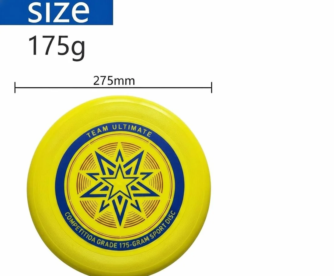 Eurodisc 175g Ultimate Frisbee Discos Voladores Oficial Amarillo