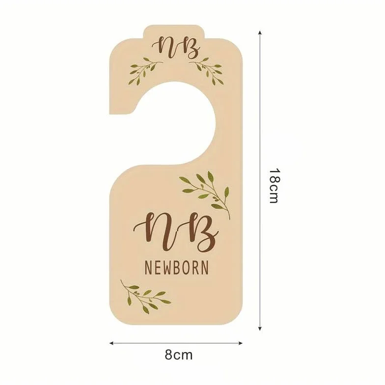 Separadores Divisores Para Armario De Bebe, Madera, 8 Piezas, Hasta +24 Meses, Beige