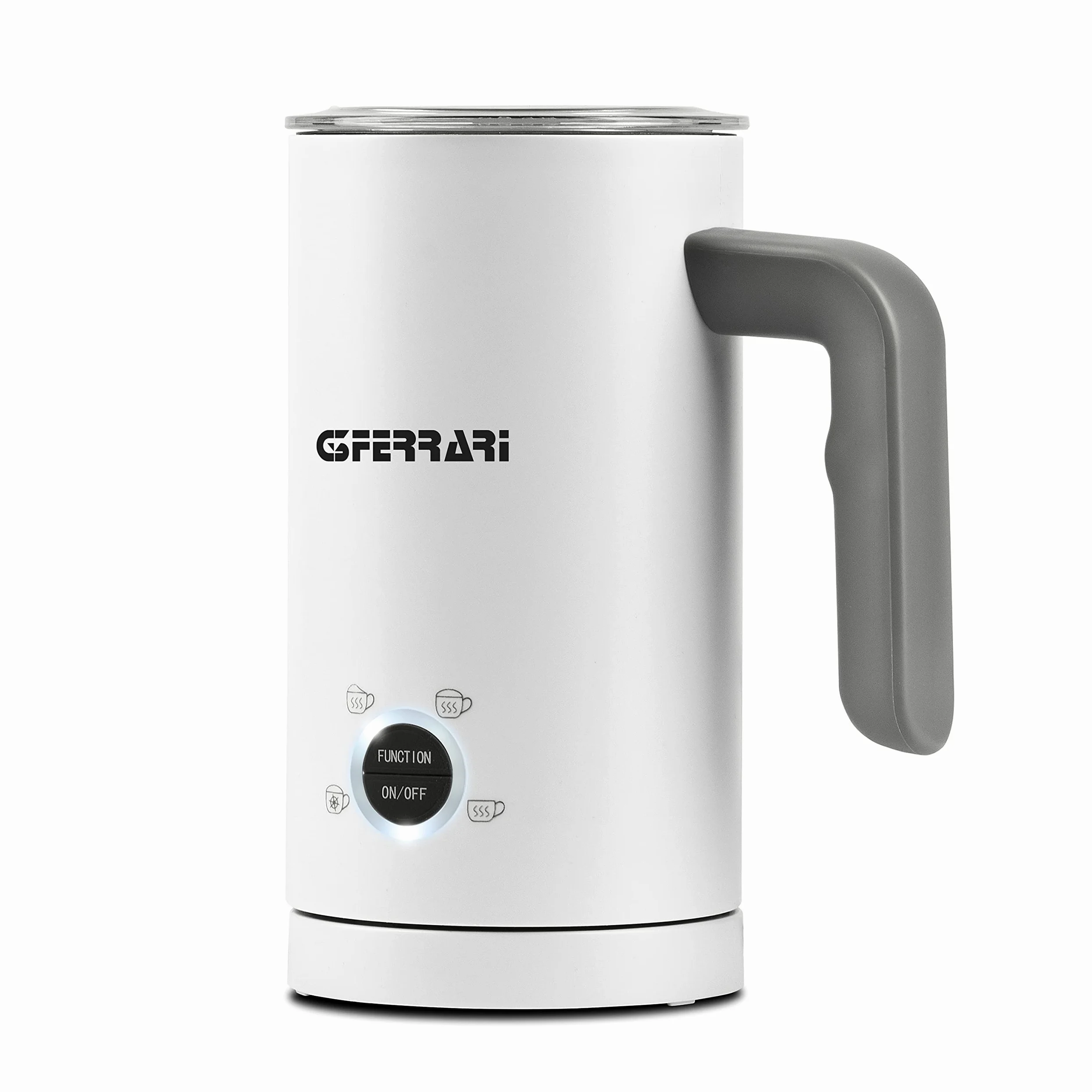G3 Ferrari G10173 Espumador de Leche Eléctrico ''Montante'' 500 W, Apagado Automático, Capacidad 150 ml batidora y 300 ml para calentar, Blanco