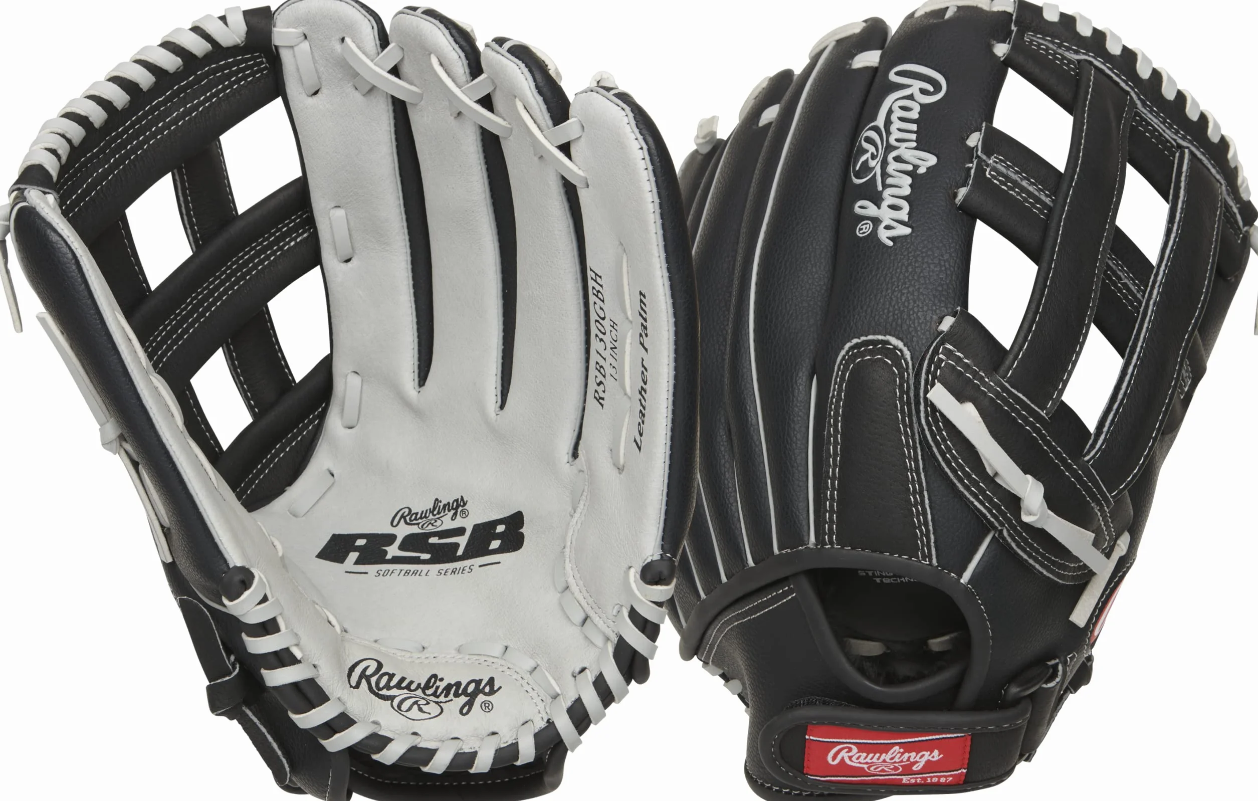 Rawlings Serie RSB Guantes de Sóftbol para Adultos Lanzamiento Rápido/Lento