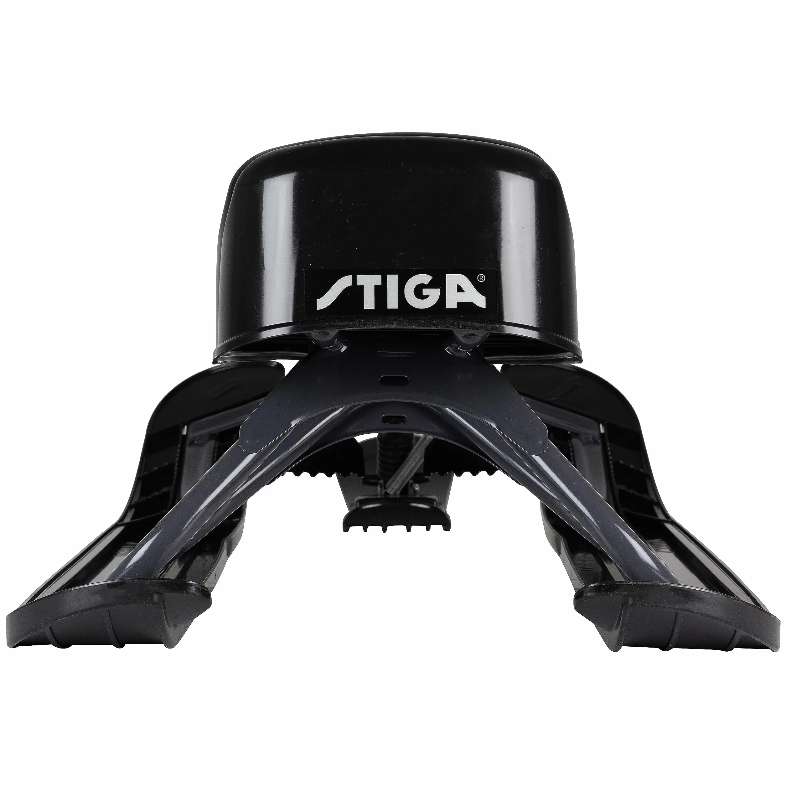 STIGA Snowracer King Size GT Trineo con Frenos y Volante para Niños y Adultos - Blanco/Negro
