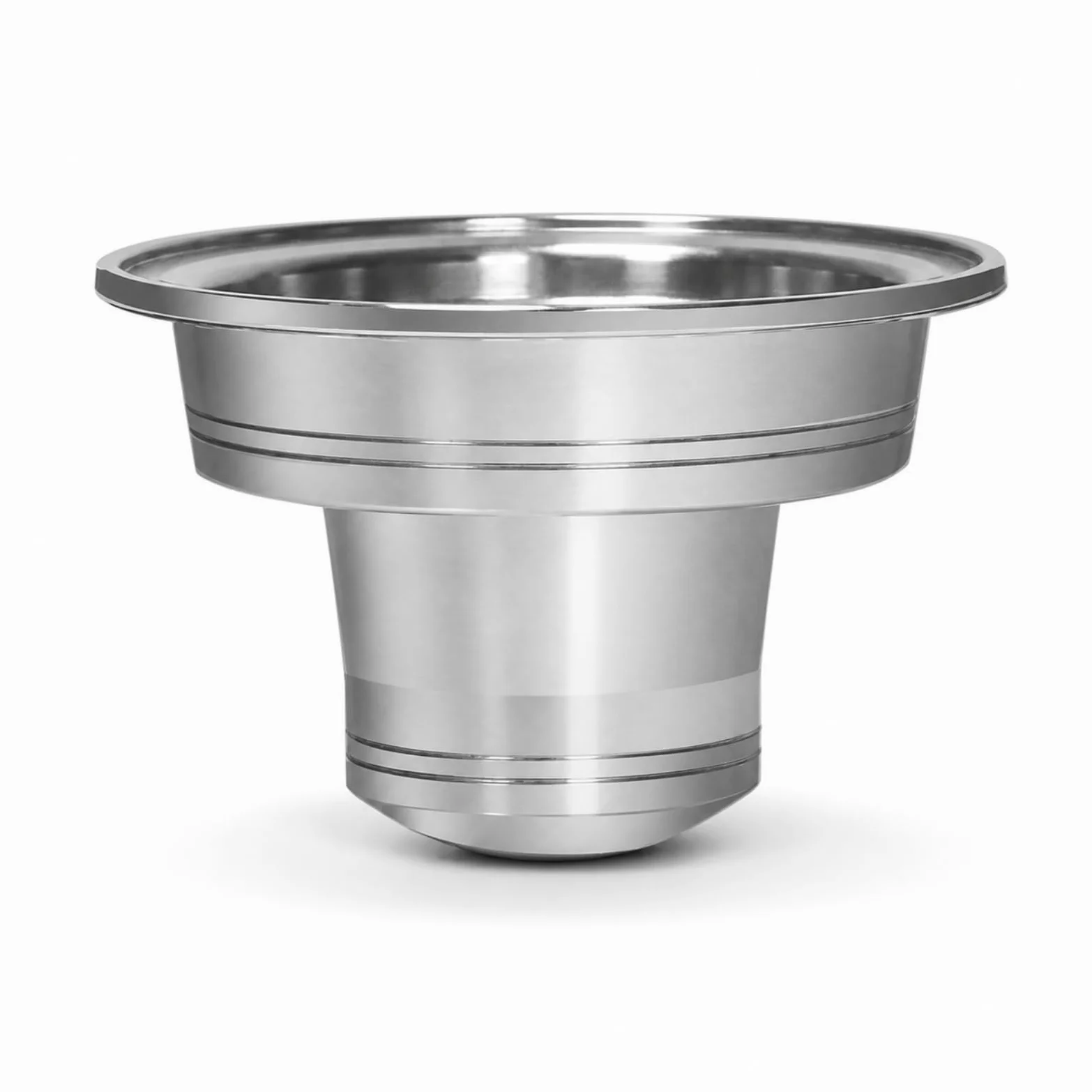 Colcolo Adaptador de Cápsulas de Café Preciso Adaptador para Máquina de Bebidas Inserto de Cafetera Accesorio de Espresso Compatible Acero Inoxidable Pulido