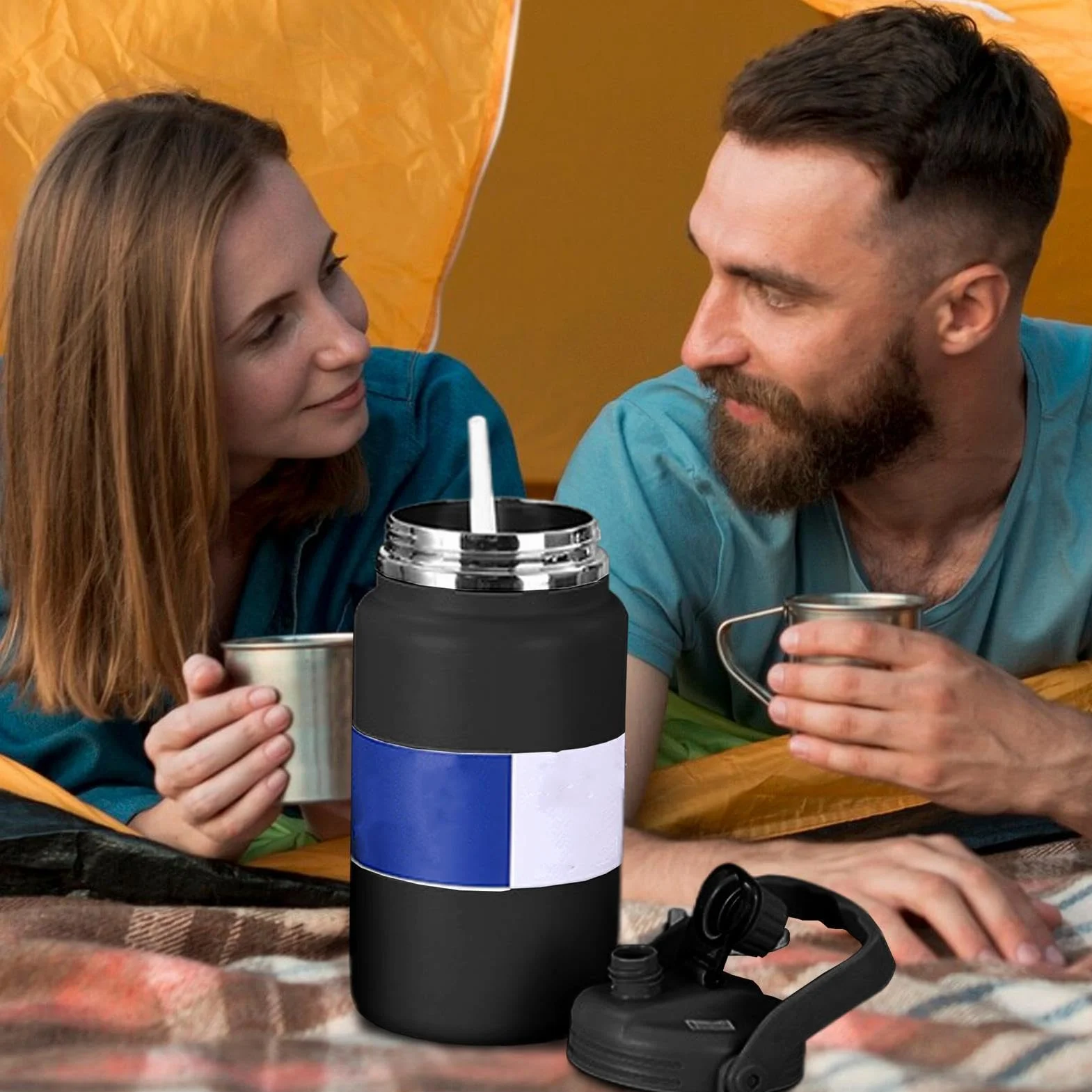 Termo Isotérmico Termo Al Vacío De 4 Litros | Botella De Agua De Acero Inoxidable Para Gimnasio Senderismo Escuela Viajes Camping Ciclismo Deportes Y Actividades Al Aire