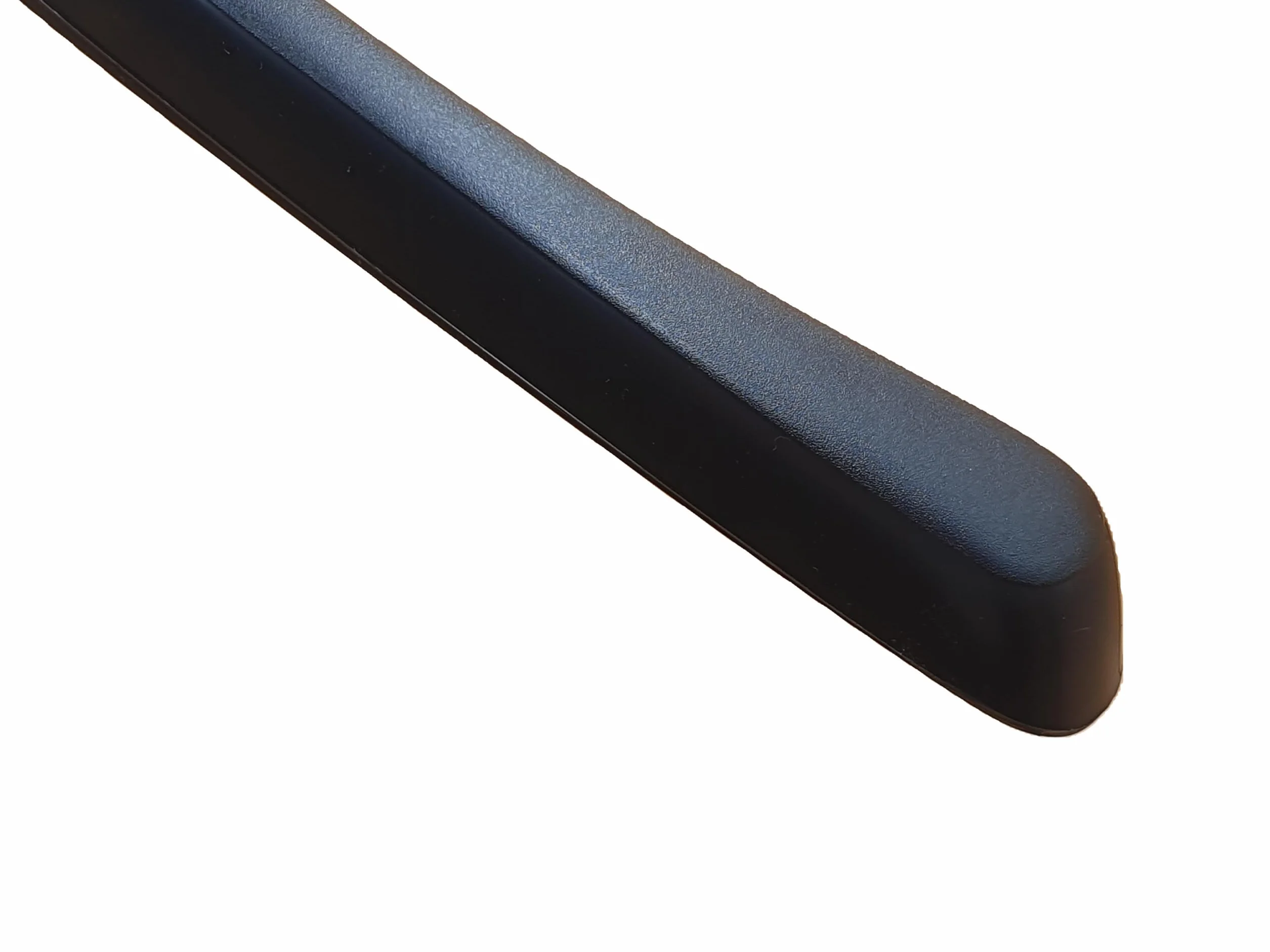 Perchas de plastico 45 cm. Pack de 10 Ud. Hombros Anchos para Trajes, Abrigos, Chaquetas, Pantalones. Gancho Giratorio 360º Preparado para desbloquear. (Sin Barra)