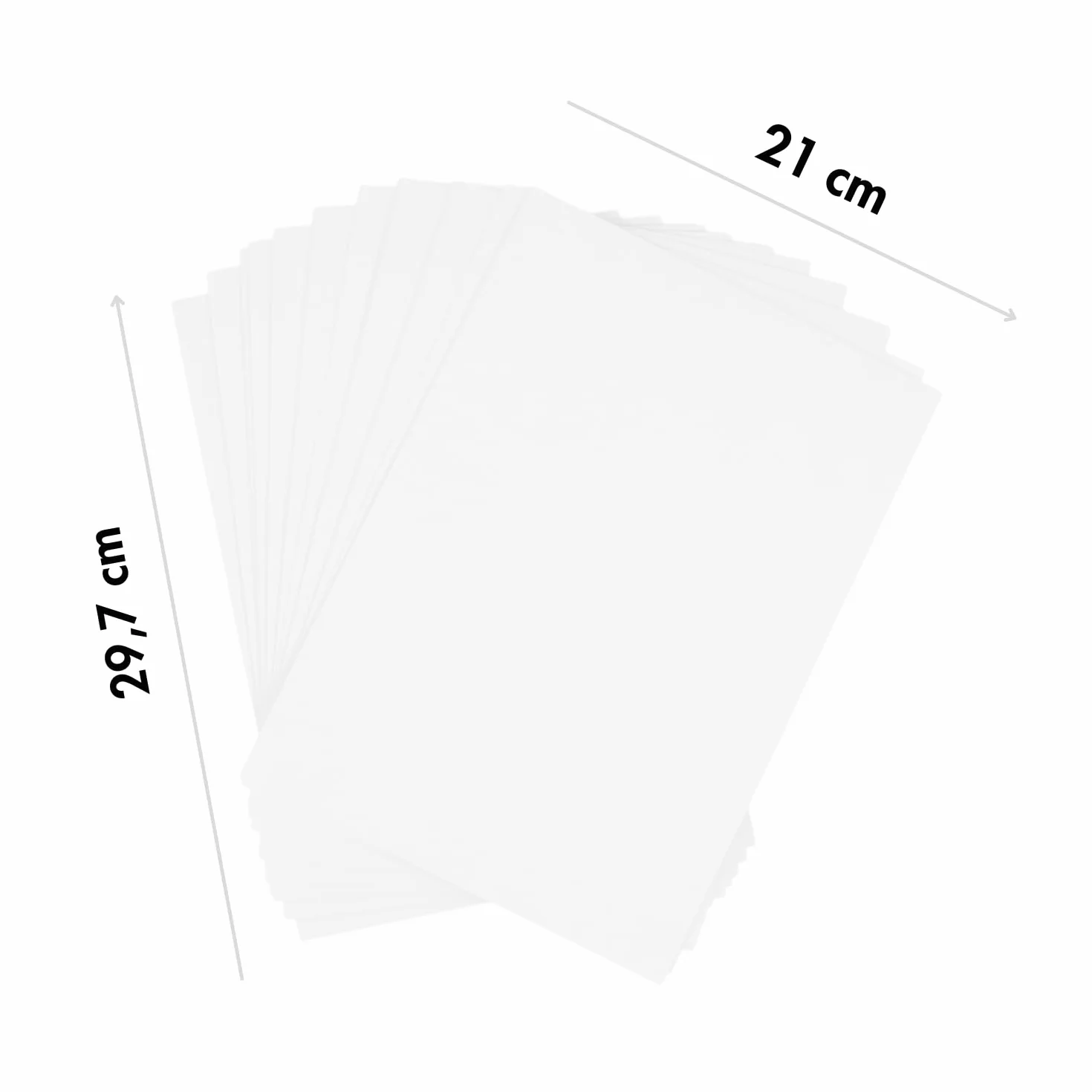 Dohe - Cartulinas A4 Blancas para Manualidades e Impresión (50 uds.) - 21x29,7 cm - 180 g/m² - Material de oficina