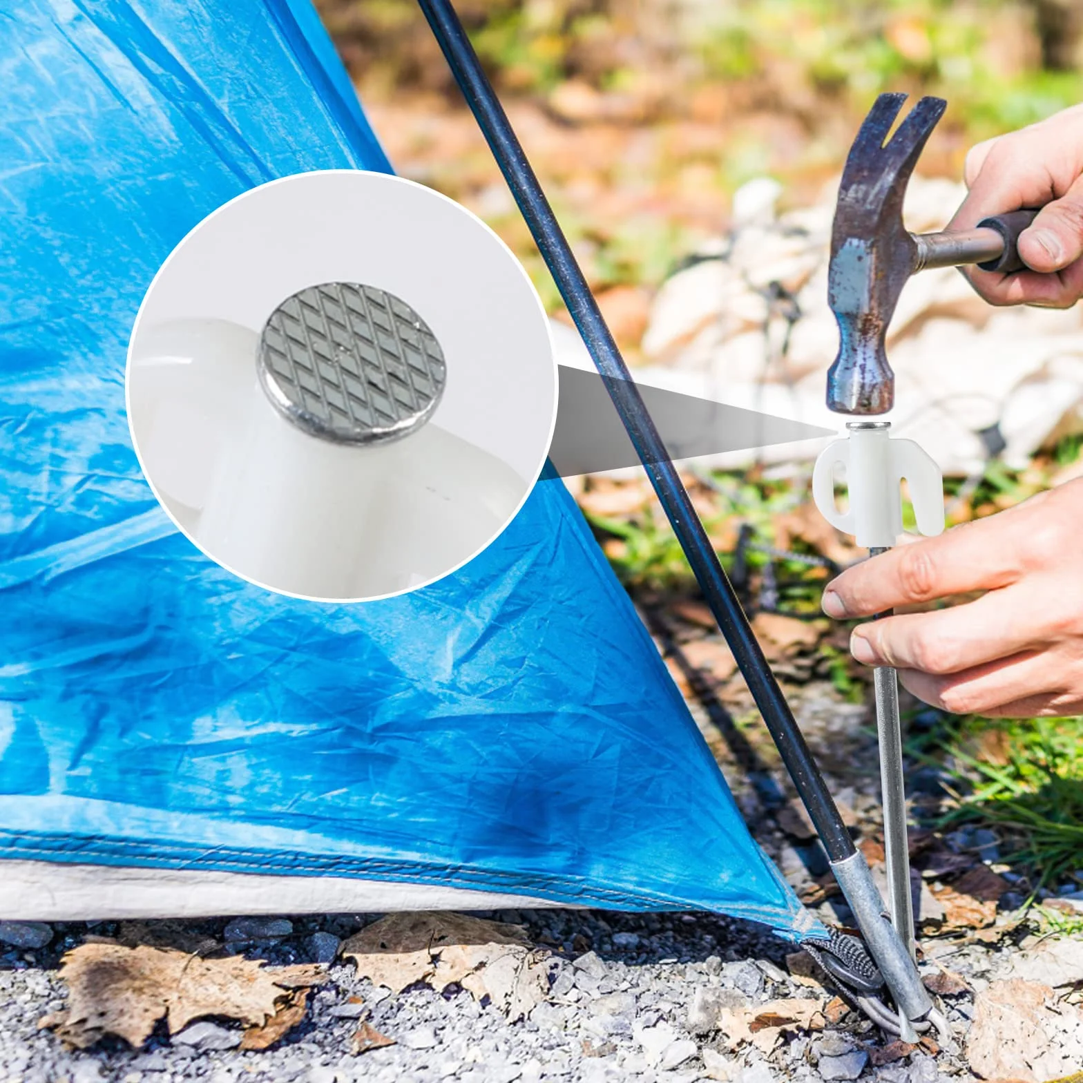 Piquetas Camping 16 szt, 21cm, do namiotu, ogrodu, wędkowania