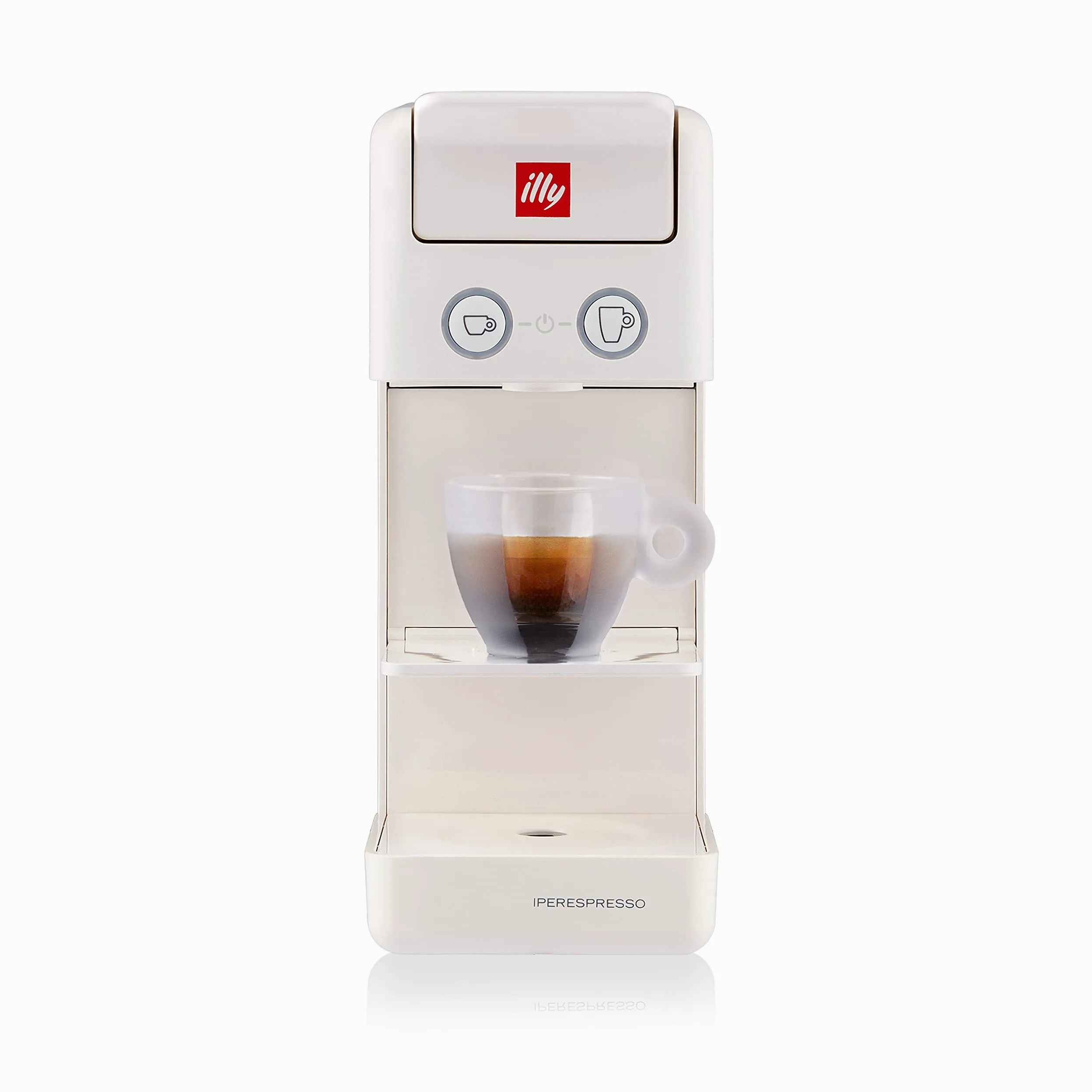 illy Caffè - Cafetera de cápsulas Iperespresso Y3.3, color blanco