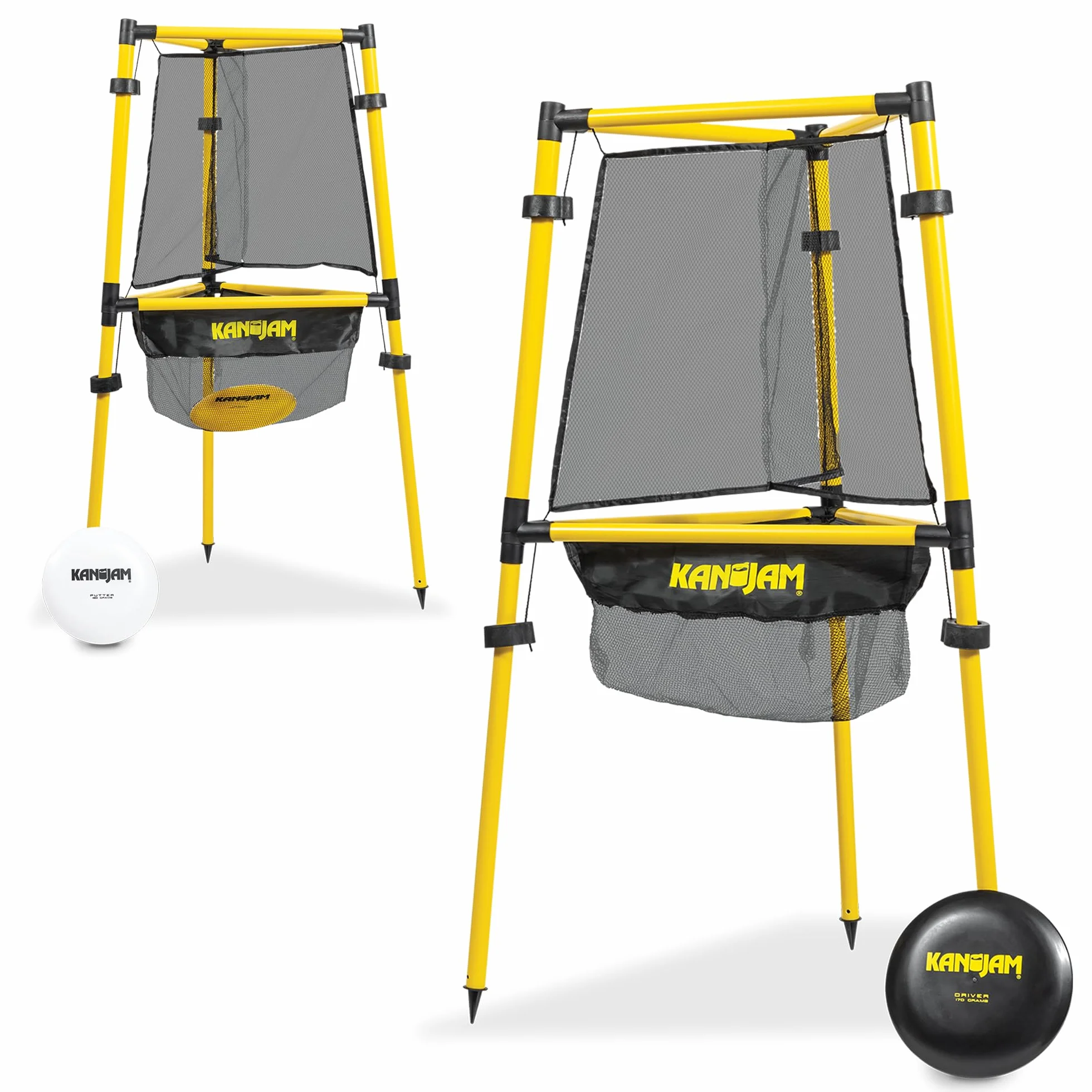 Kan Jam Ultimate Disc Golf Set with Disc, Basket Retrievers, Carry Bag