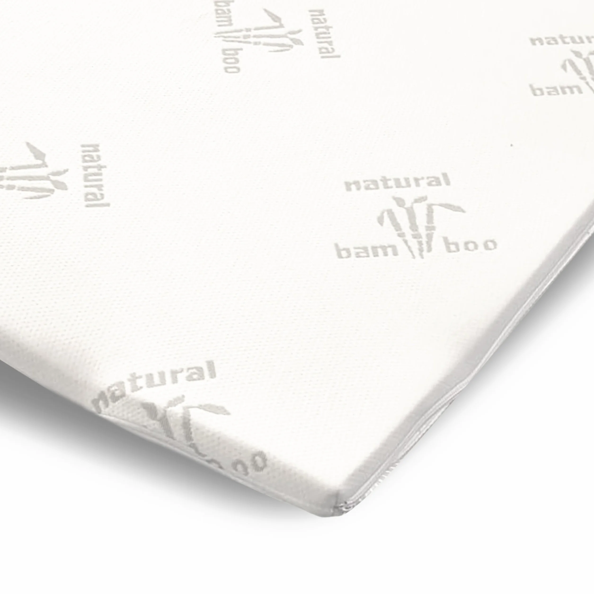 The White Stone Sobrecolchón de Látex Natural 180 x 200 cm | Funda de Bambú Transpirable, Antialérgica y Desmontable | Grosor 5 cm | Corrector de Colchón con Elásticos de Sujeción en Las Esquinas