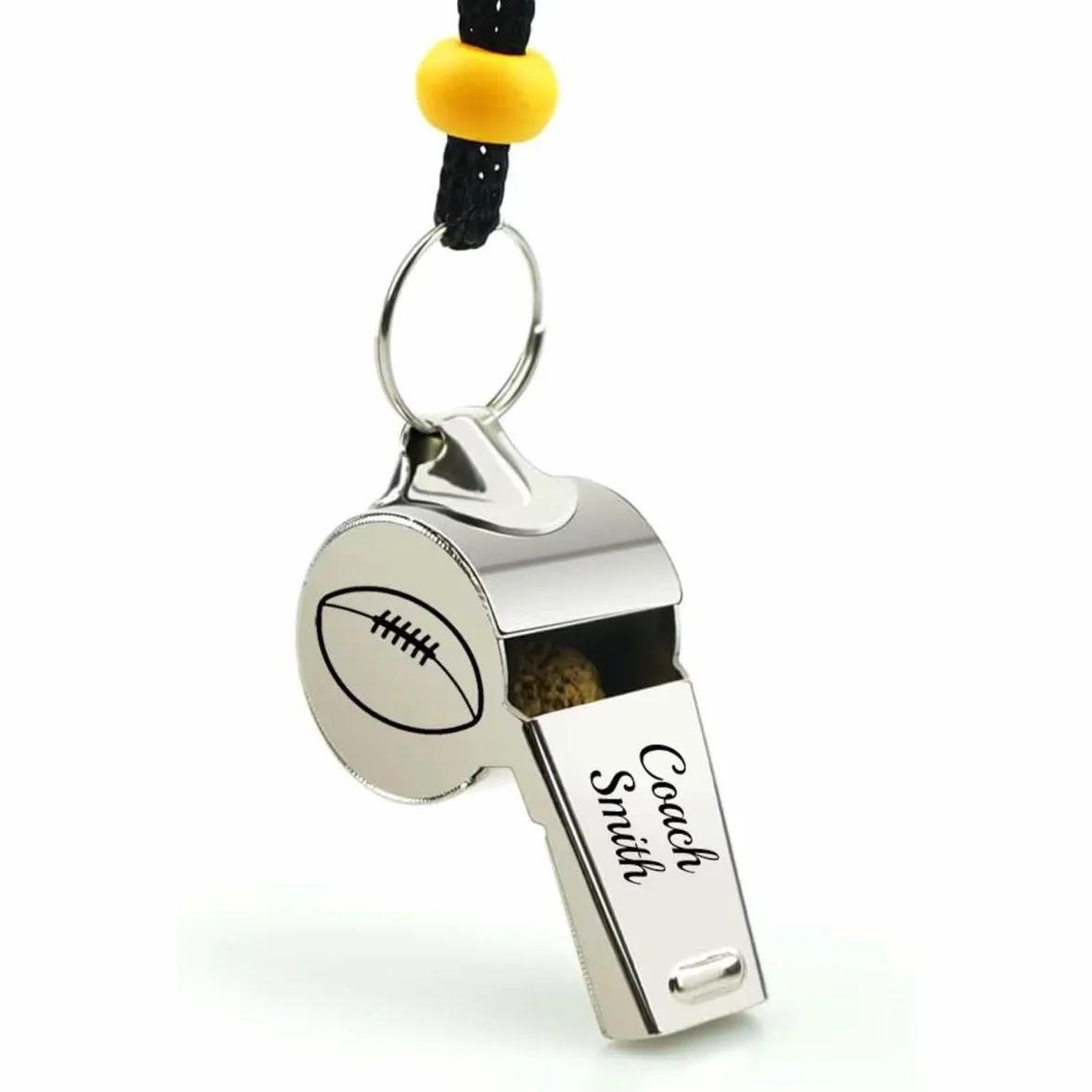 Silbato Deportivo Personalizado de Acero Inoxidable para Árbitros, Entrenadores, Profesores