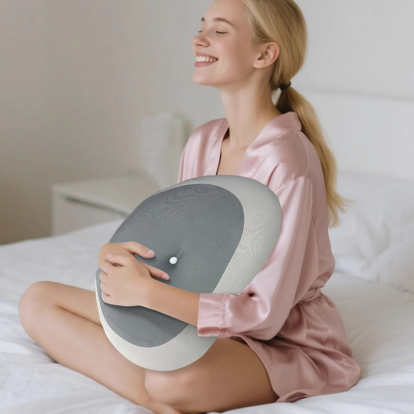 Genérico Almohada Cervical De Cuello para Dormir Transpirables Ortopédicos | Almohada De Cama Ergonómica Viscoelástica Para Hombro Cojín Cama Unisex Abajo Hogar Viaje