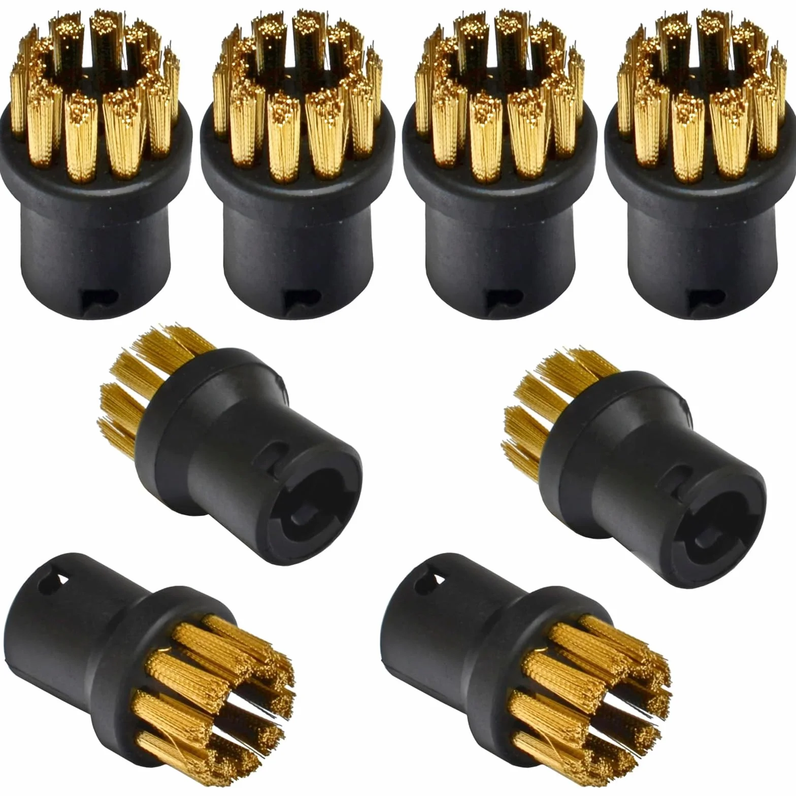 Cepillos de Alambre de Latón (8 Pcs) - Cepillos de Limpieza a Vapor, Accesorios de Limpiador Vapor per SC1 SC2 SC3 SC4 SC5 SC7 CTK10