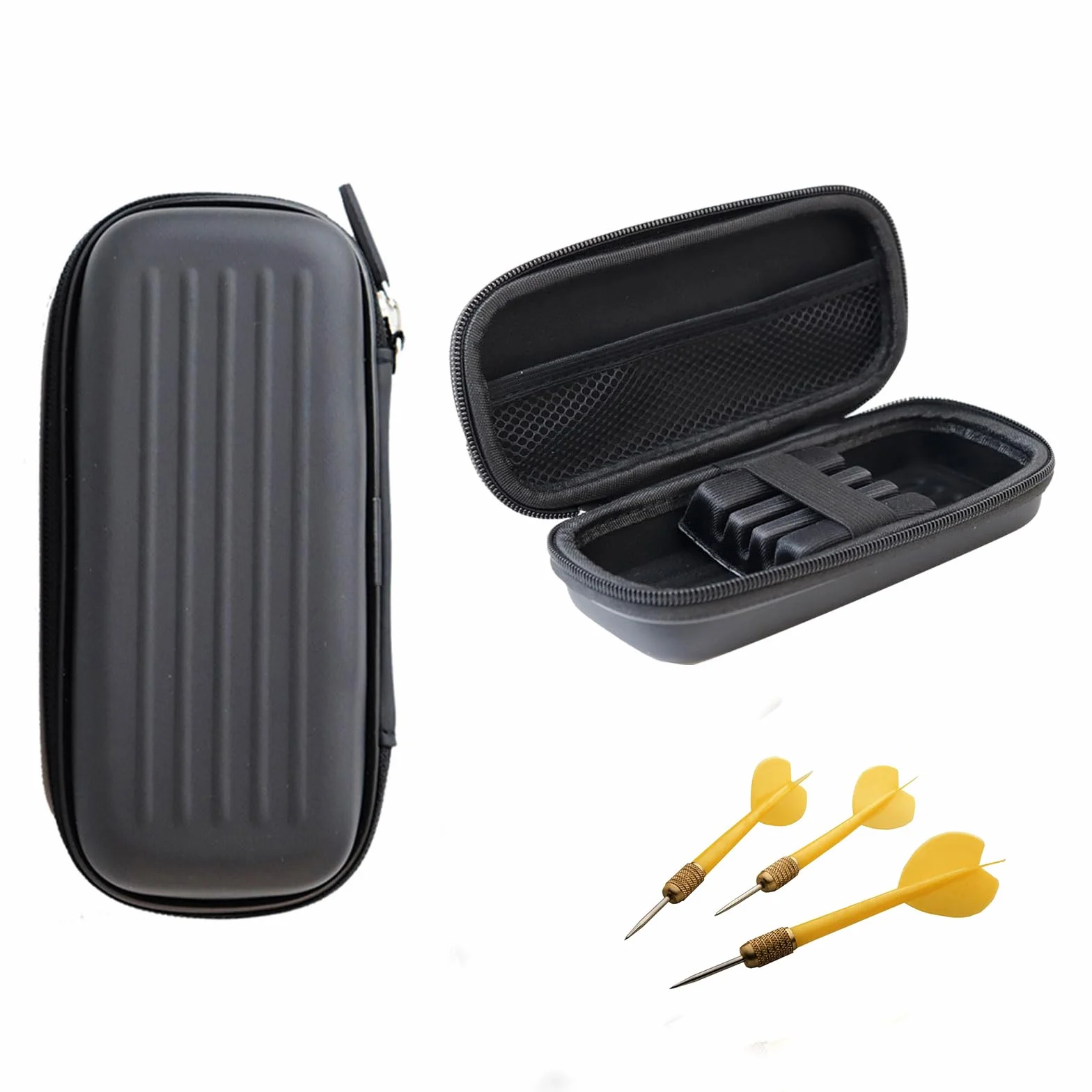 Dart Case, Bolsa para Dardos, Bolsa para Dardos Estuche, Organizador de Dardo, para 3 Dardo y Otros Accesorios, Resistente a los Golpes, Apto para Puntas y Otros Accesorios (Negro)