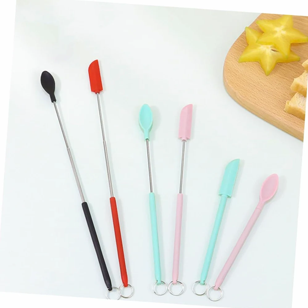 ABOOFAN 5 Juegos Espátula Para Mermelada Cucharas Para Servir Doradas Para Restaurante Espátulas Utensilios Para Ensaladas Espátula Para Untar Hamburguesas Y Queso Pinzas Para 8 Uds * 5