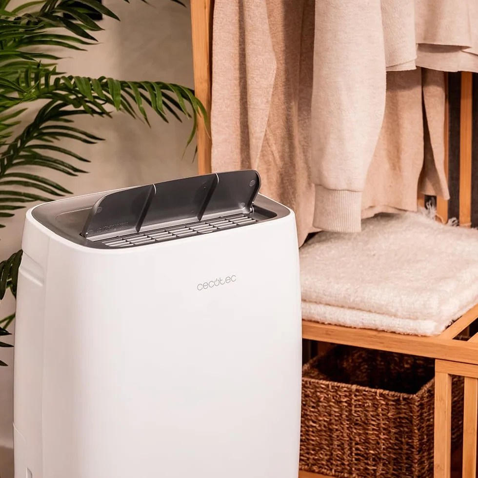 Cecotec Deshumidificador con Temporizador y Control Wifi BigDry 10000 Expert Connected. 580W, Depósito Extraíble de 6L, Deshumidificación de 30L/día, Selección de Humedad, Secado de Ropa